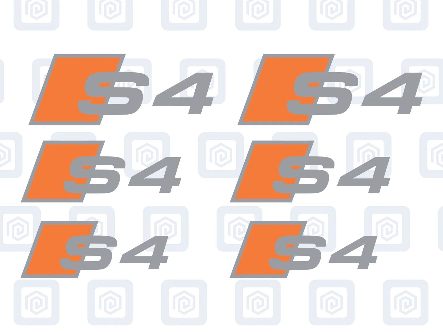 S4 Brake Caliper Decals 2 Colour Fits A4 S4 B7 B8 B9 sticker logos (set of 6)