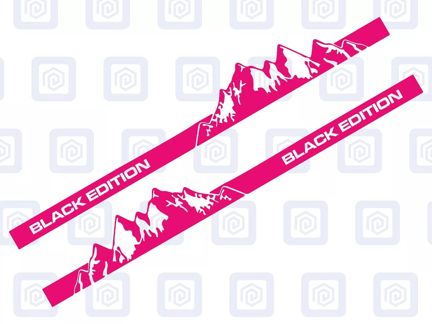 Black Edition Full Side Vinyl Decals For Campervan Motorhome Sticker Graphic