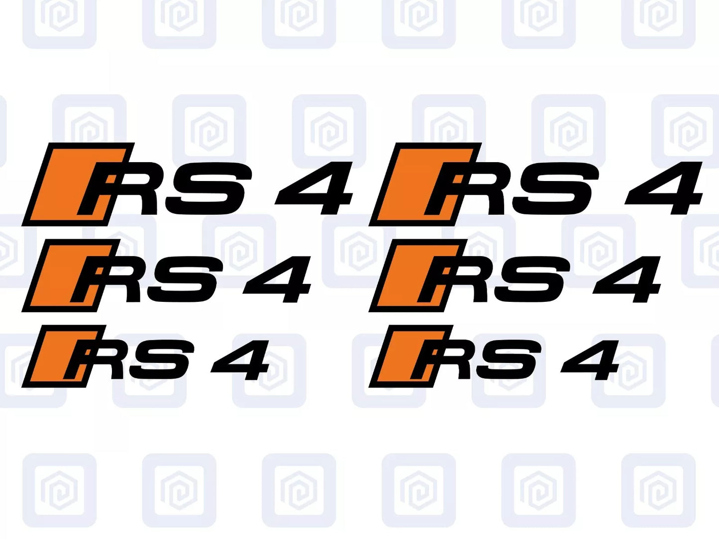 RS4 Brake Caliper Decals 2 Colour Fits RS3 RS4 RS5 RS6 RS7 RSQ5 sticker logos