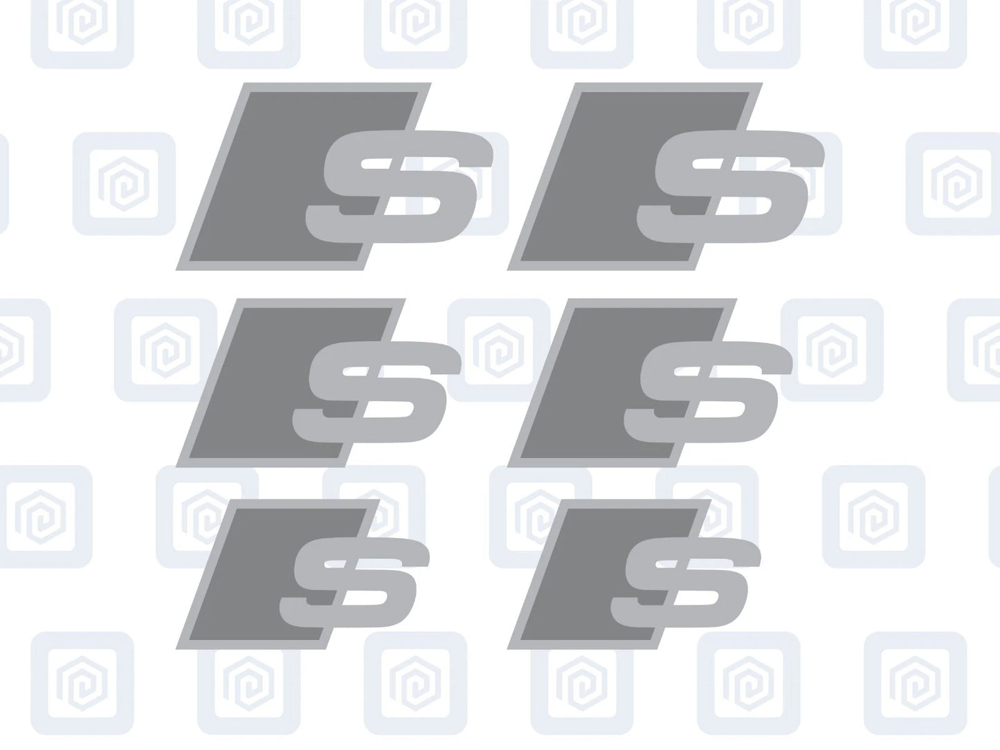S Brake Caliper Decals Fits A1 A3 A4 A5 A6 A7 sticker logos (set of 6)