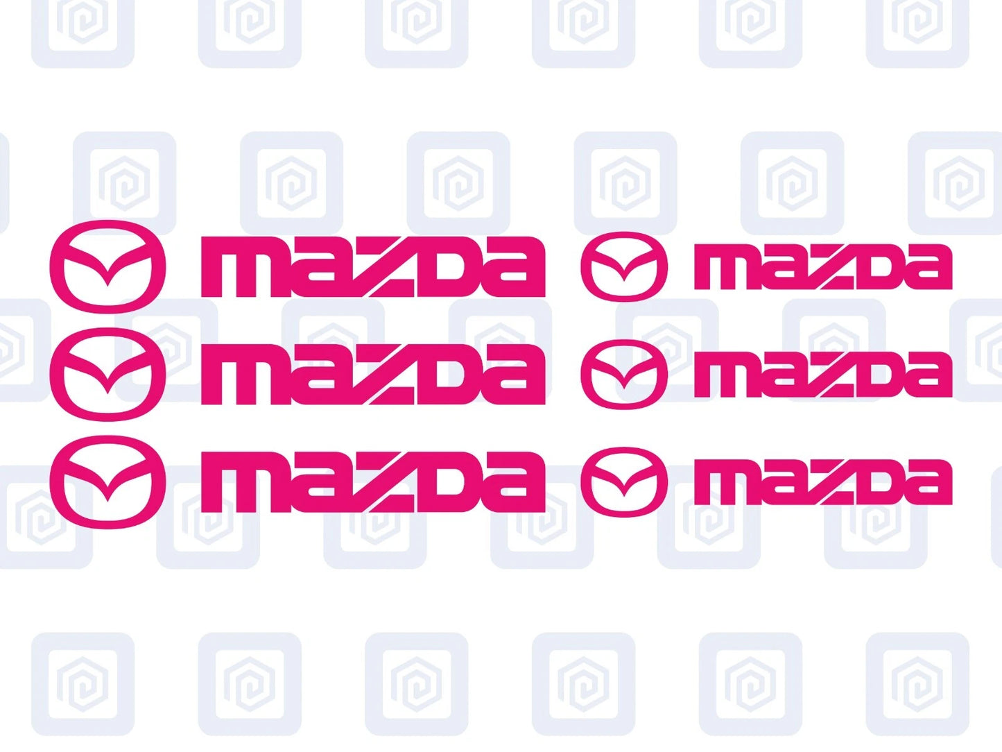Mazda Brake Caliper Decals Sticker Logos (set of 6) JDM JAP DRIFT