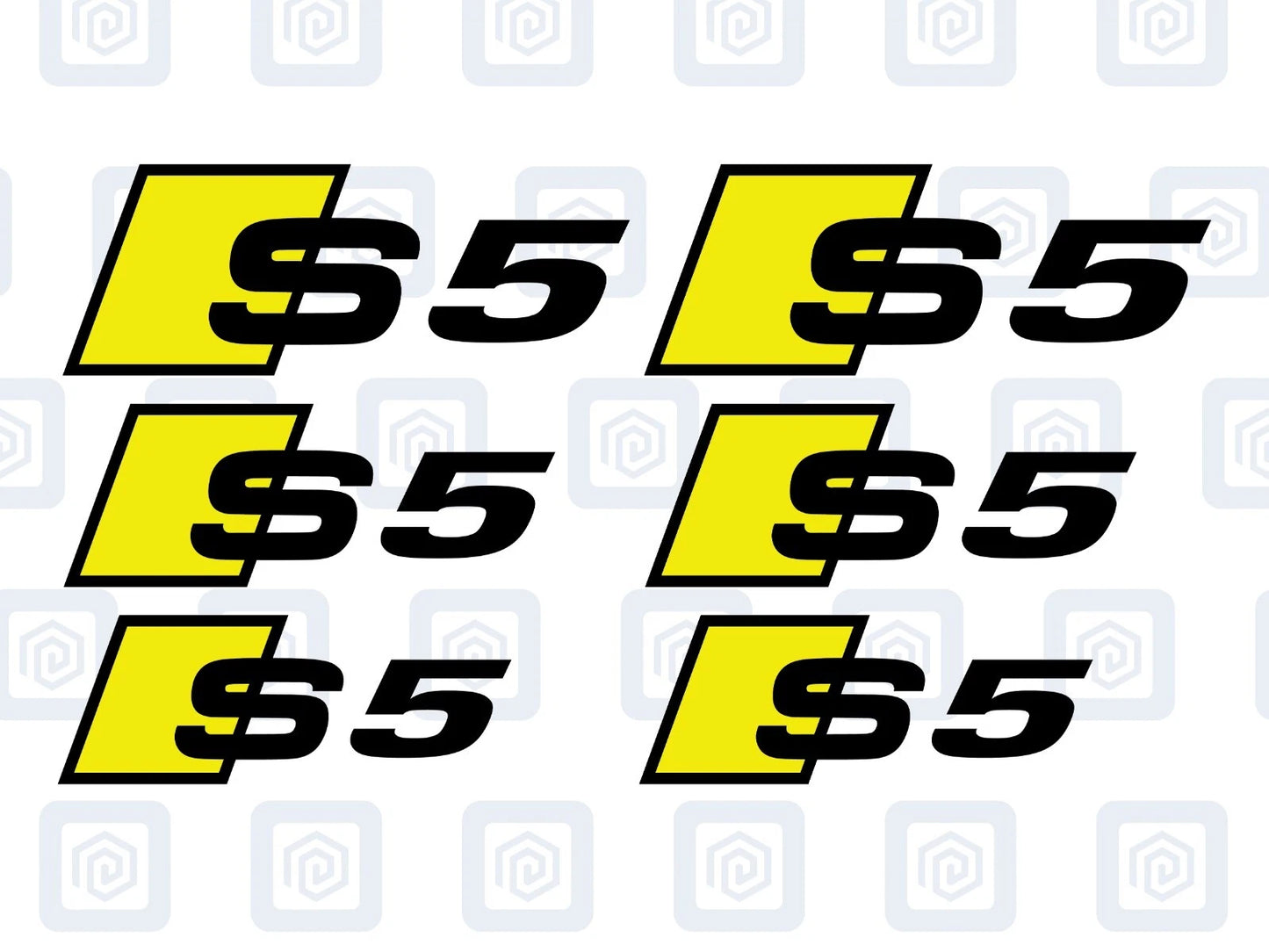 S5 Brake Caliper Decals 2 Colour Fits A5 S5 RS5 5 High Temp Sticker Logos