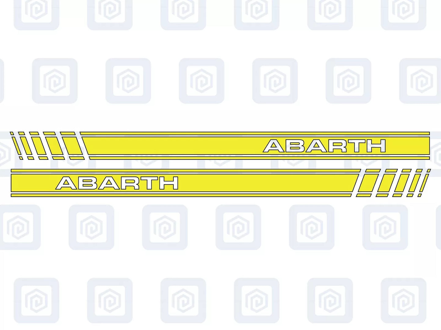 Fiat Abarth 500 595 695 Side Stripe Decal Sticker (Set of 2) Twin Air Sport Pop