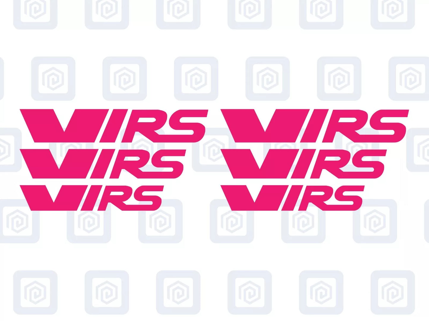 VRS Style Logo Caliper Vinyl Decal Stickers Fits Octavia Fabia Rapid Supurb x 6