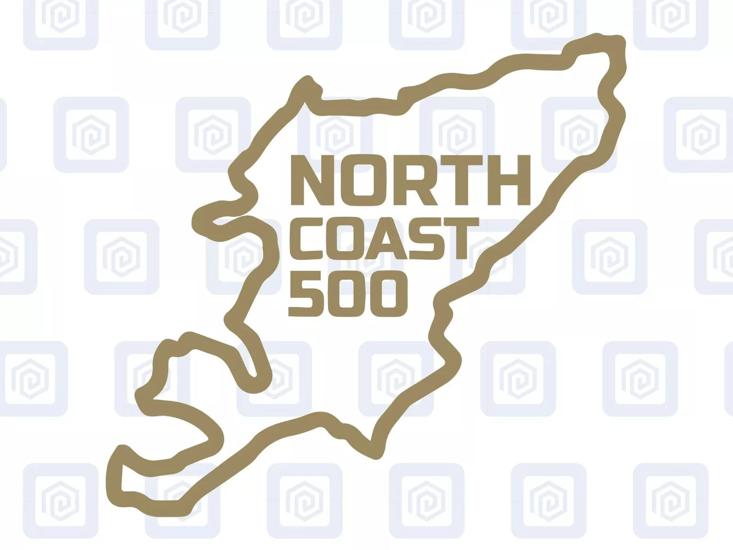 NC500 North Coast 500 Map Sticker Decal Graphic