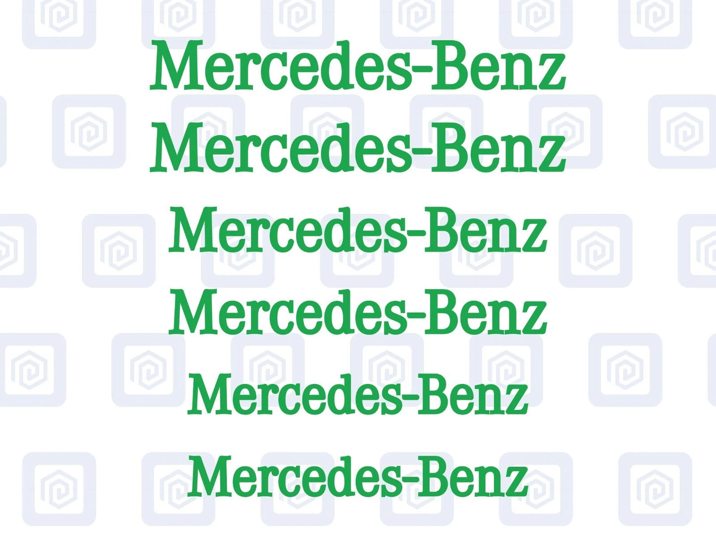 Mercedes Benz Style Brake Caliper Decals Stickers AMG A45 C63 (x 6) Straight