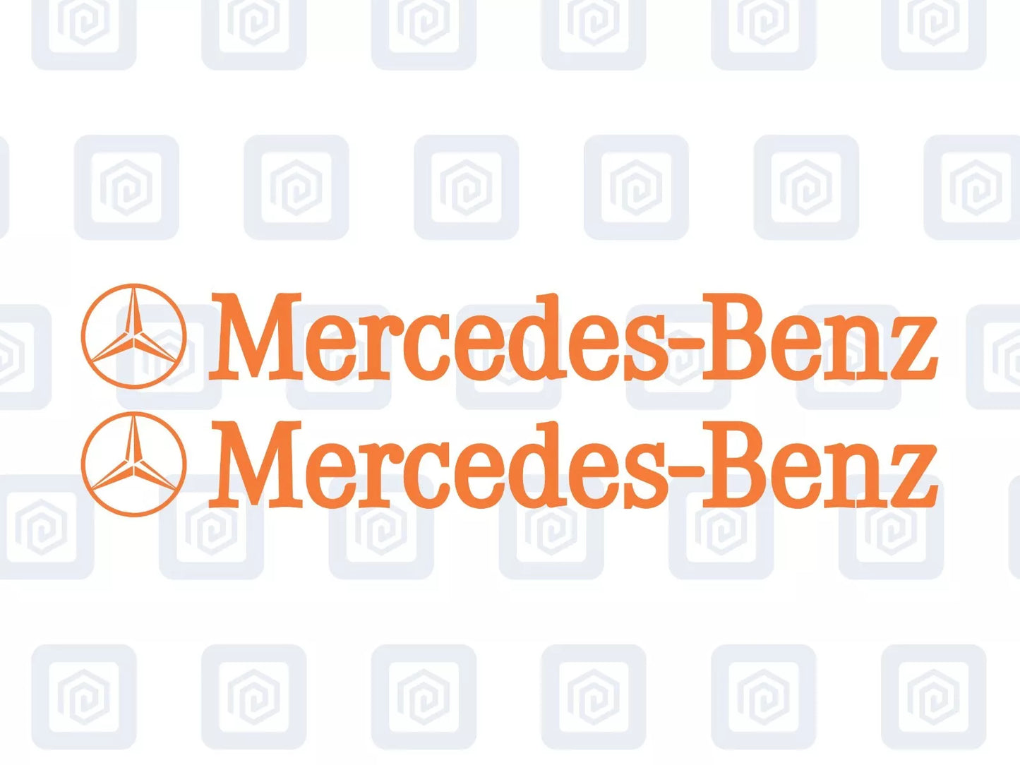 Mercedes Benz Side Skirt Style Vinyl Decal Sticker Logo x 2 AMG A B C E S CLASS