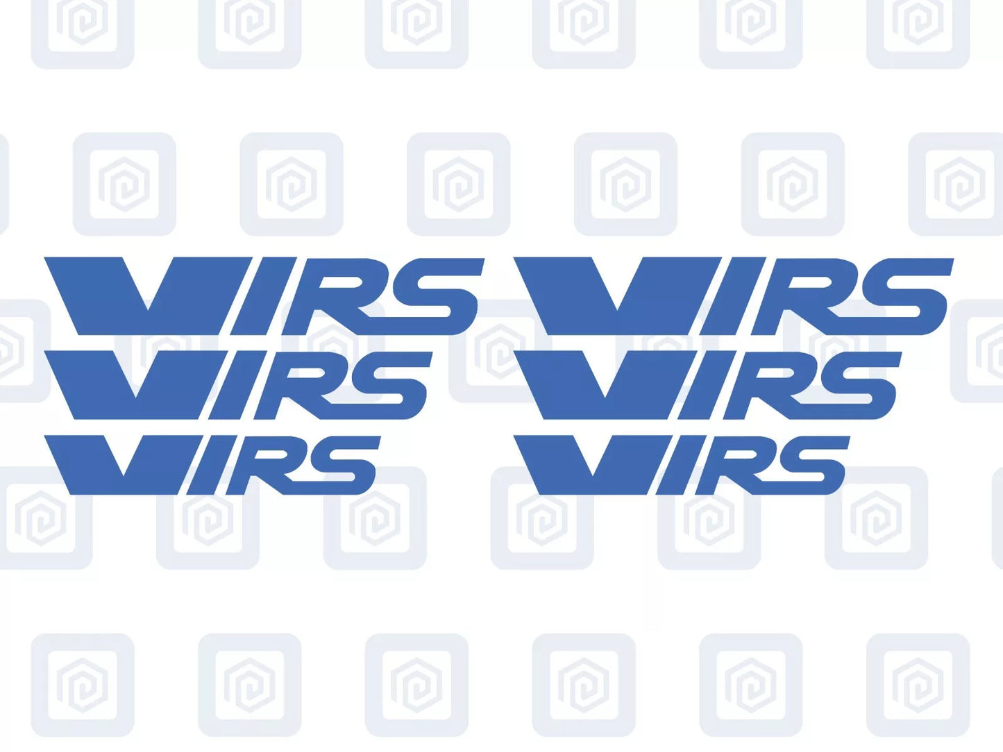 VRS Style Logo Caliper Vinyl Decal Stickers Fits Octavia Fabia Rapid Supurb x 6