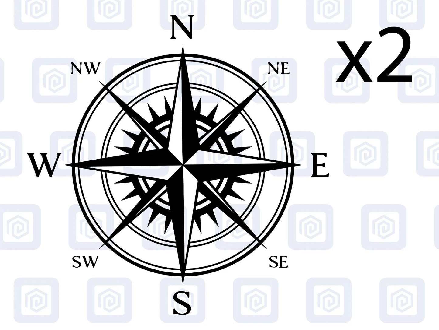 Compass Vinyl Decal For Camper Van Caravan Motorhome Sticker Graphic Campervan