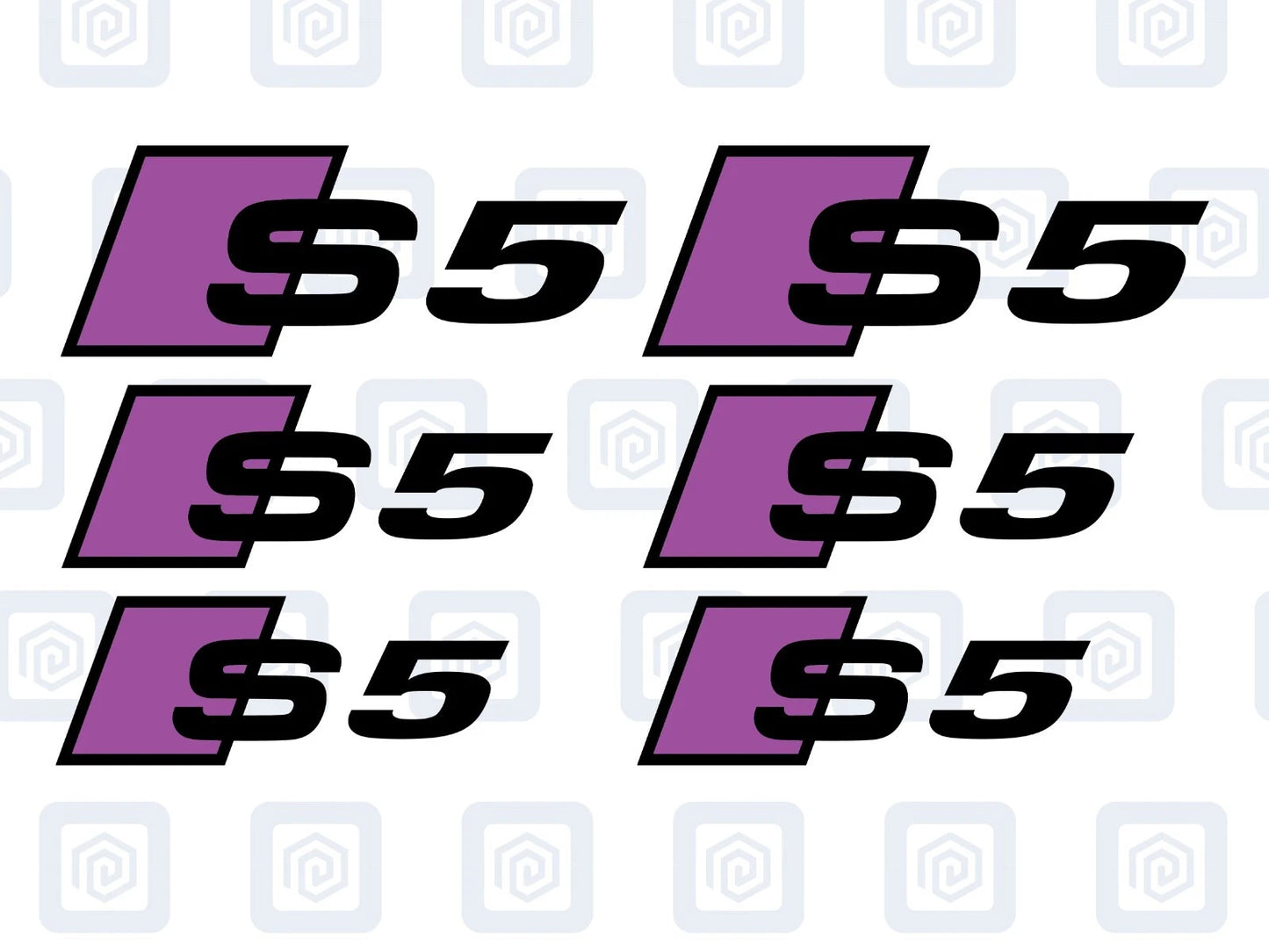 S5 Brake Caliper Decals 2 Colour Fits A5 S5 RS5 5 High Temp Sticker Logos