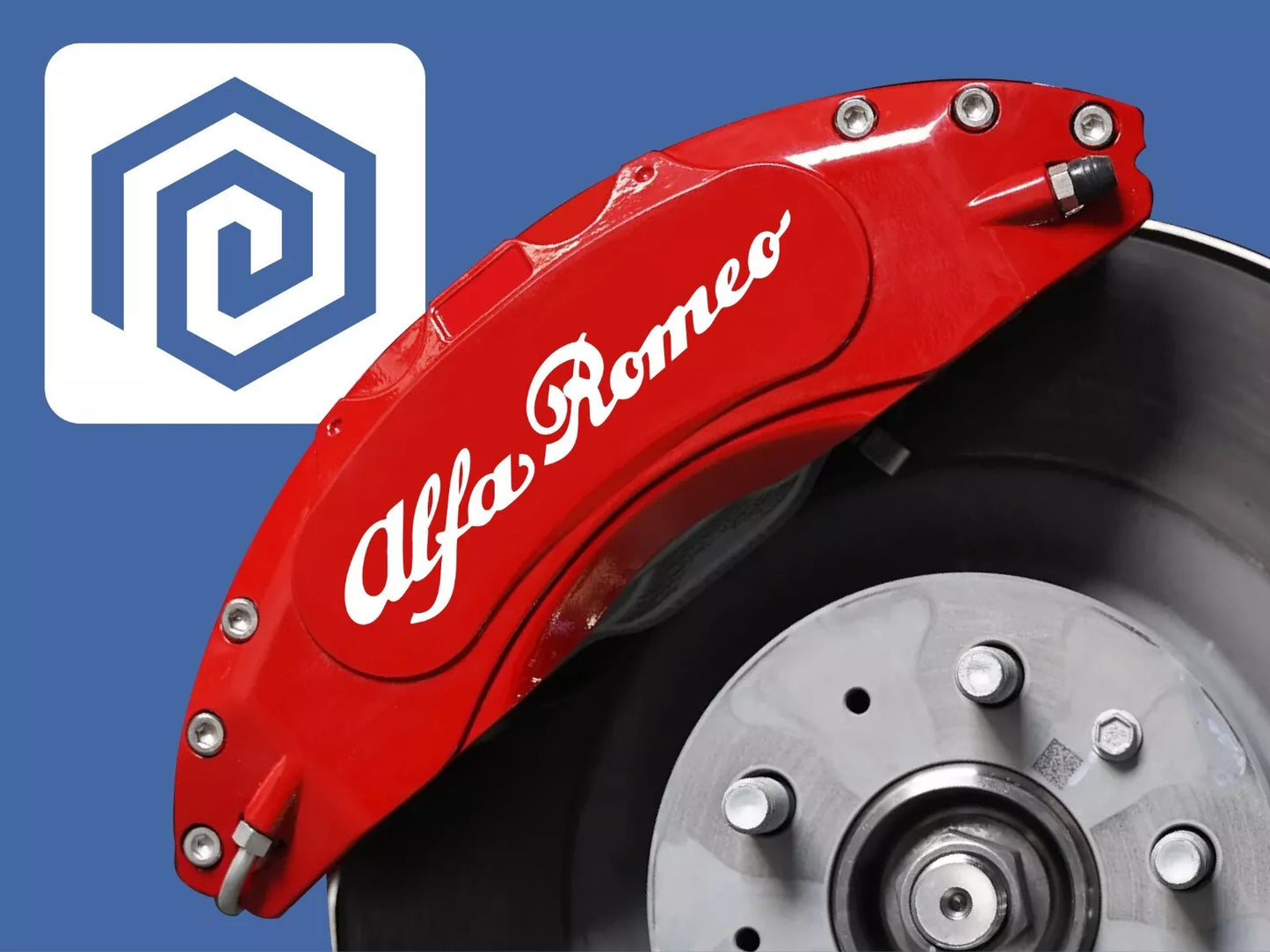 Alfa Romeo 6x Brake Caliper Decal Stickers Mito Giulia Stelvio Tonale High Temp