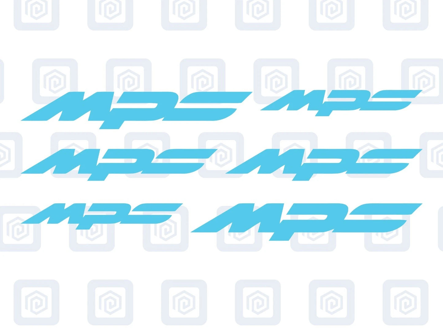 Mazda MPS 3 Style Brake Caliper Decal Style Stickers