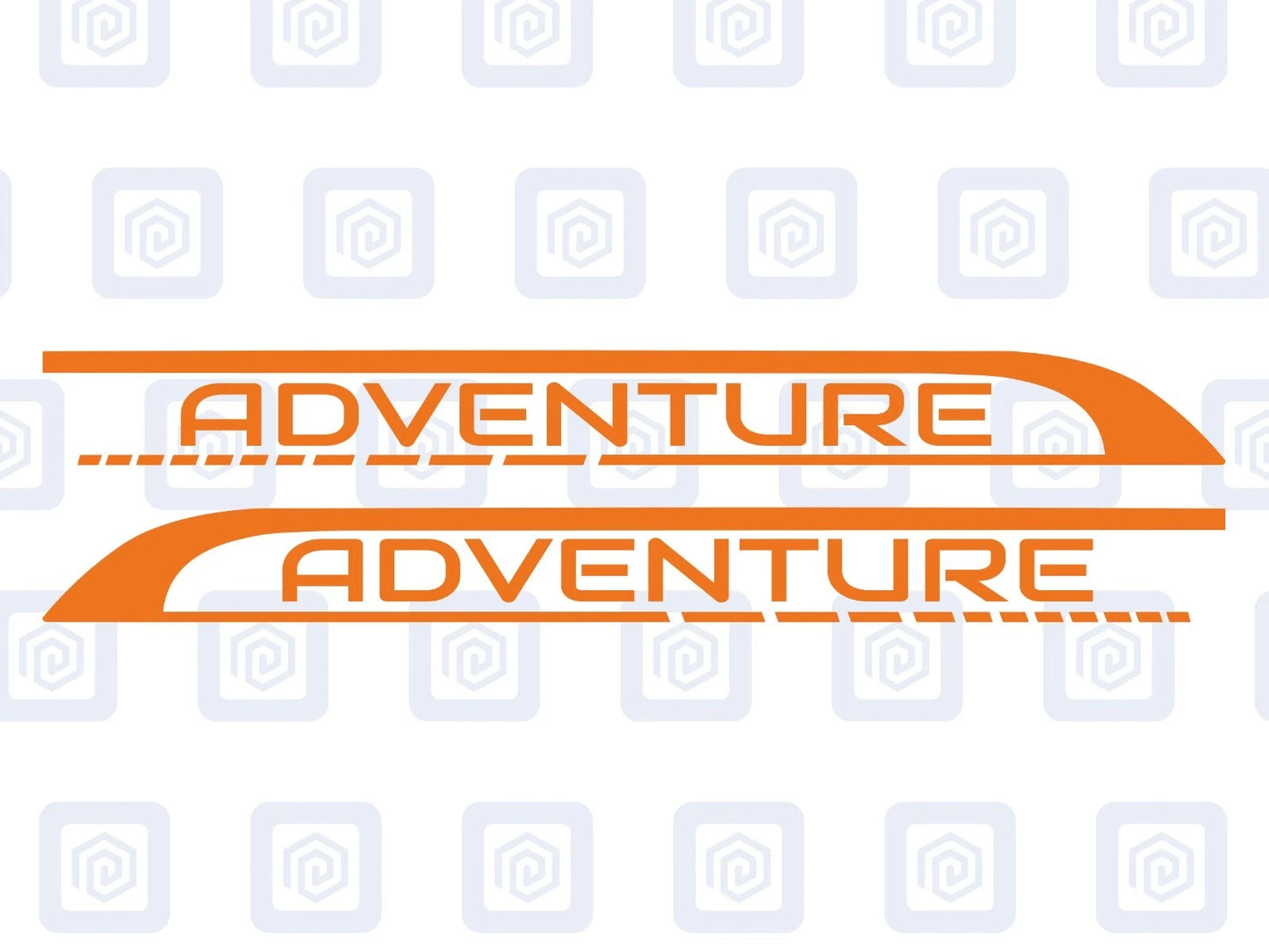 2x Adventure Side Graphics Vinyl Decal For Camper Van Caravan Motorhome Sticker