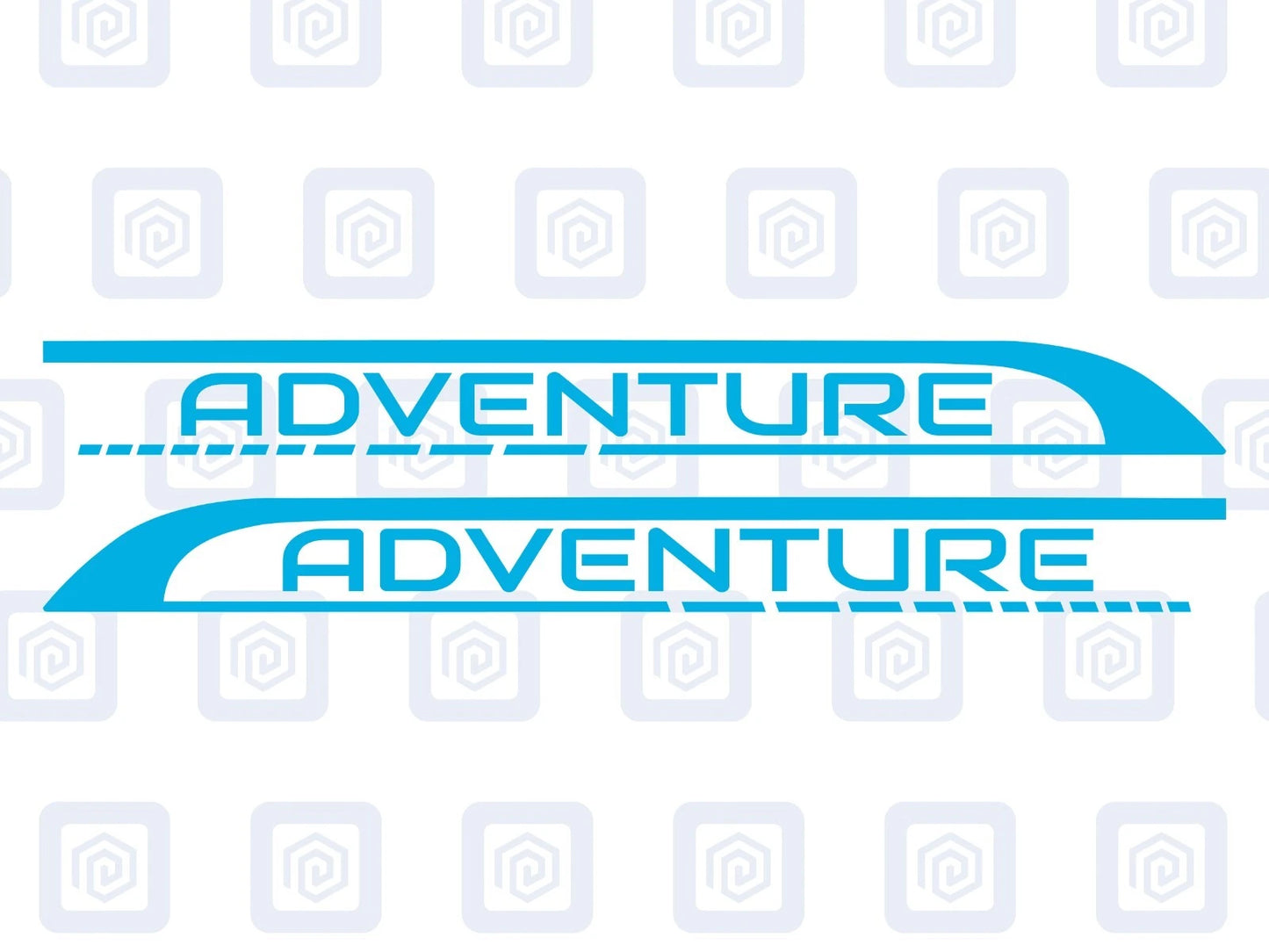 2x Adventure Side Graphics Vinyl Decal For Camper Van Caravan Motorhome Sticker