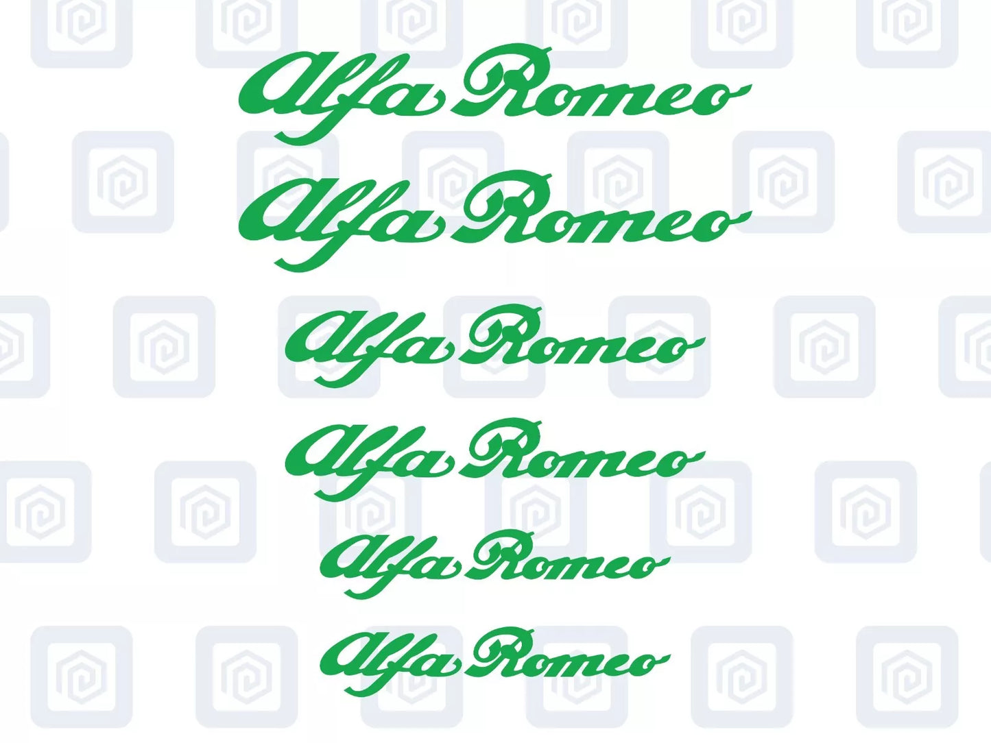 Alfa Romeo 6x Brake Caliper Decal Stickers Mito Giulia Stelvio Tonale High Temp