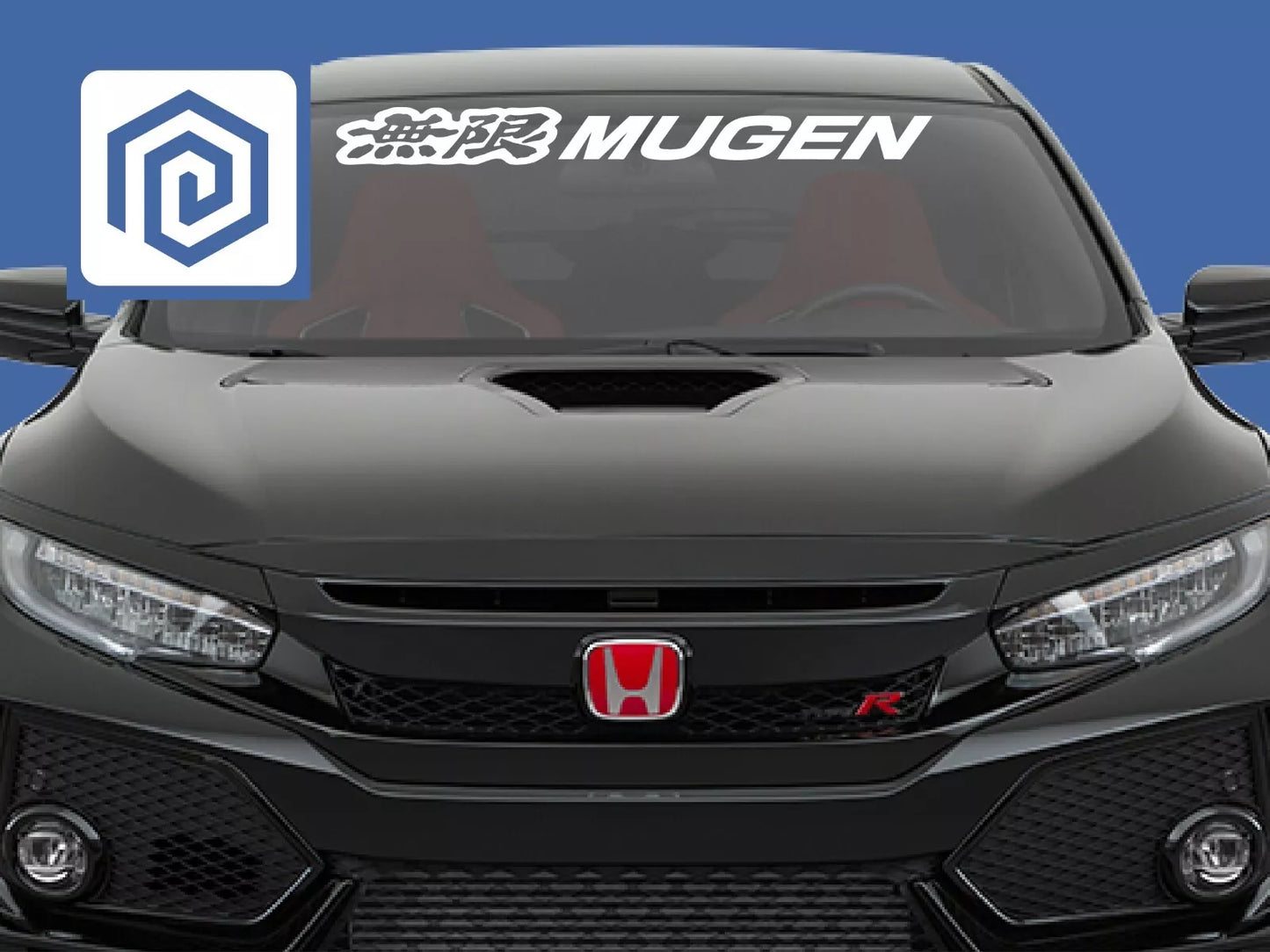 Honda Mugen Windscreen Decal Sticker Logo FN2 EP3 EK