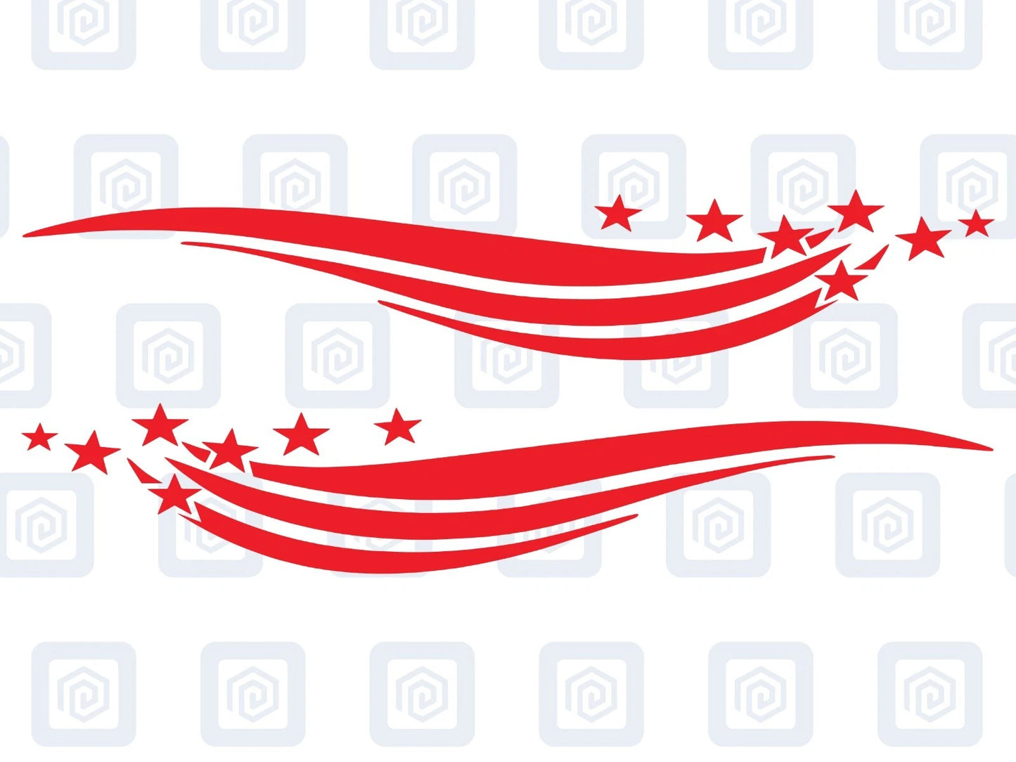 Star Band Stripe Vinyl Decals For Campervan Motorhome Caravan Sticker Graphic