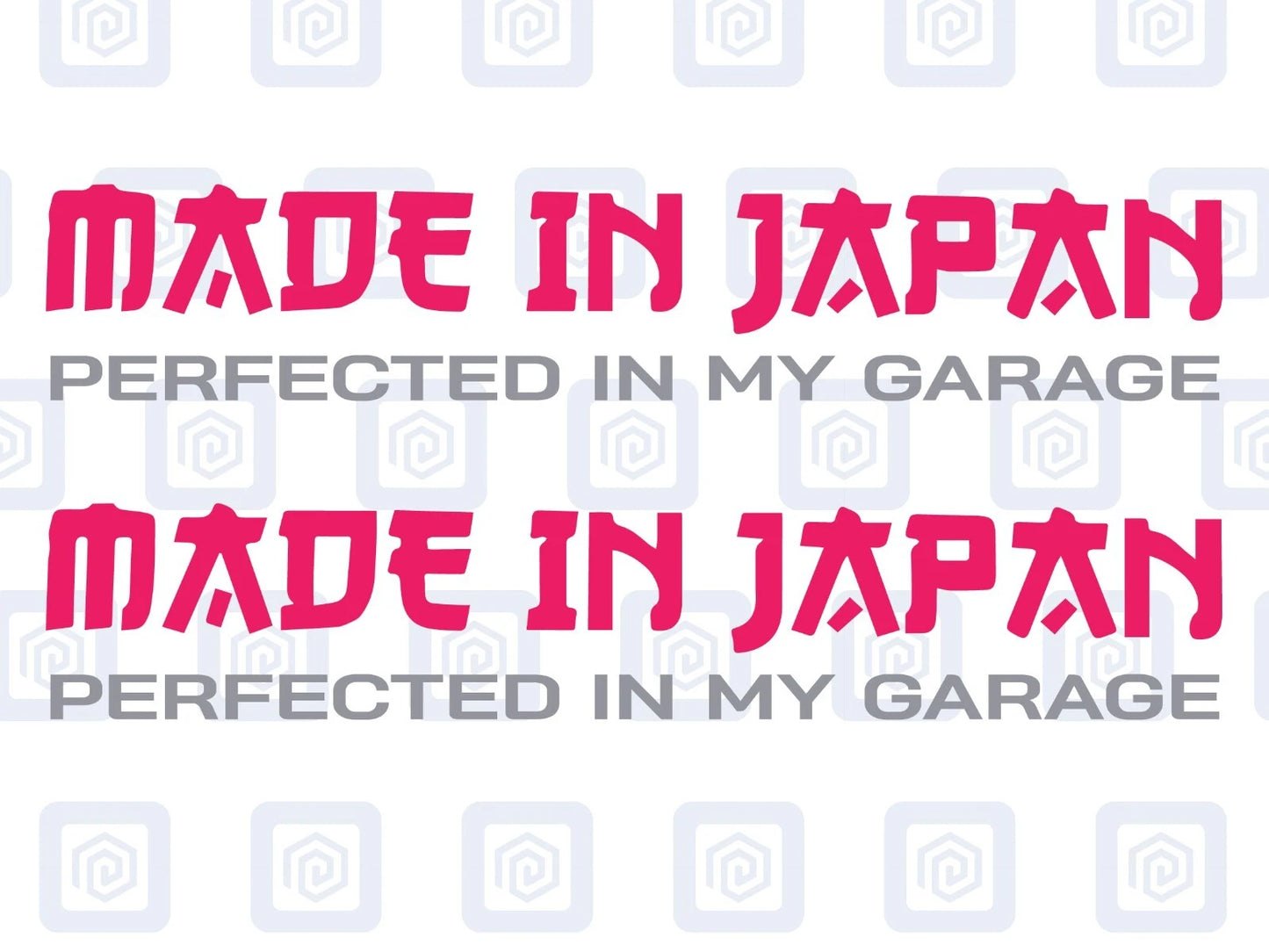 Made In Japan Garage JDM Sticker Decal 2 Colour Honda Mazda Toyota Nissan Suzuki