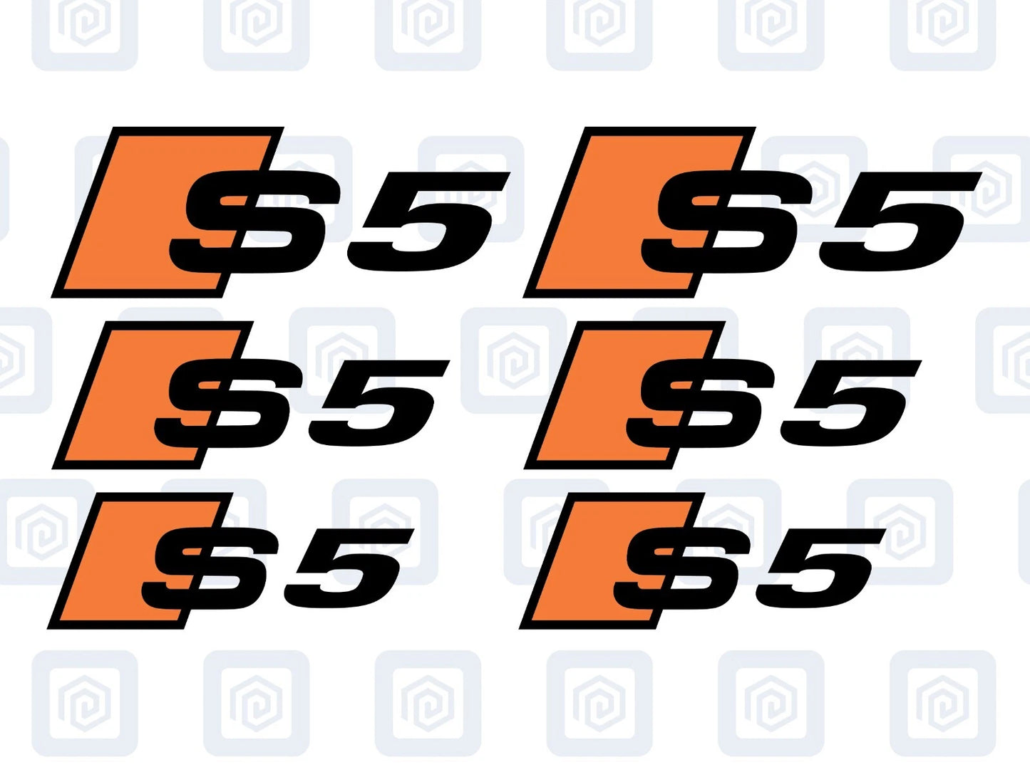 S5 Brake Caliper Decals 2 Colour Fits A5 S5 RS5 5 High Temp Sticker Logos