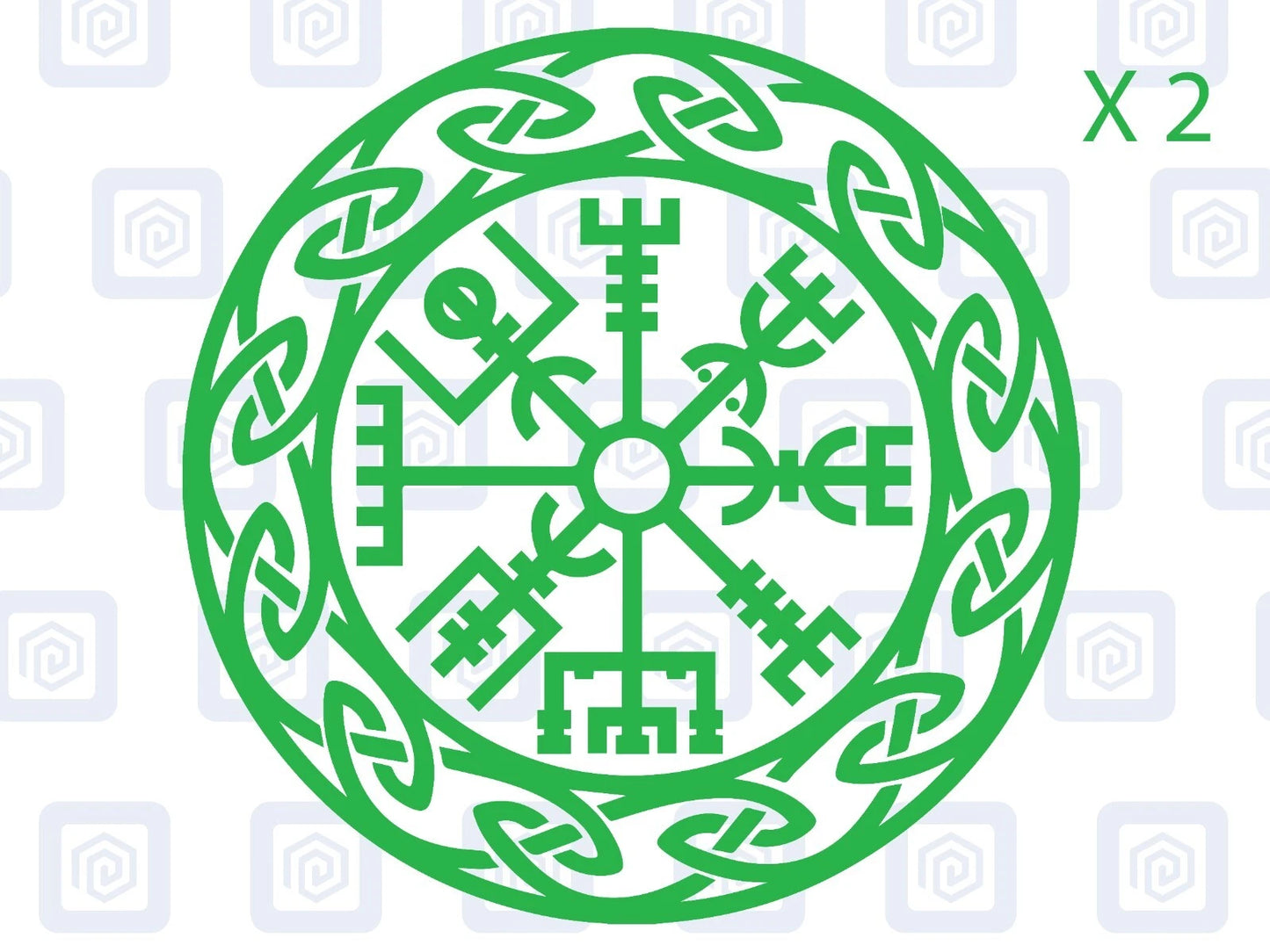 Viking Rune Compass Vinyl Decal For Camper Van Caravan Motorhome Campervan