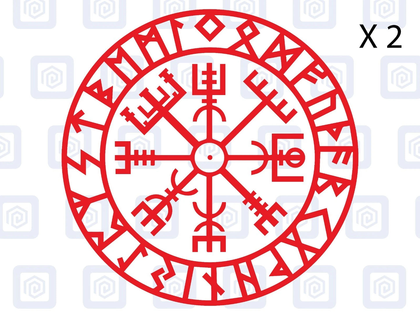 Viking Rune Compass Vinyl Decal For Camper Van Caravan Motorhome Campervan