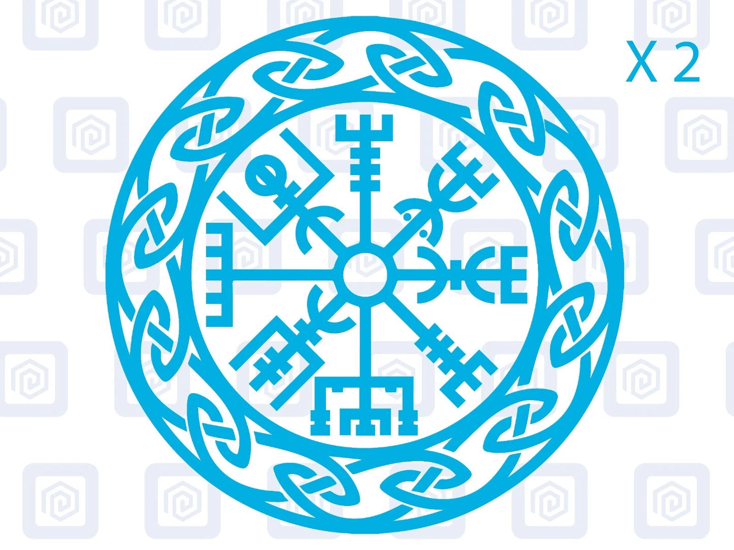 Viking Rune Compass Vinyl Decal For Camper Van Caravan Motorhome Campervan