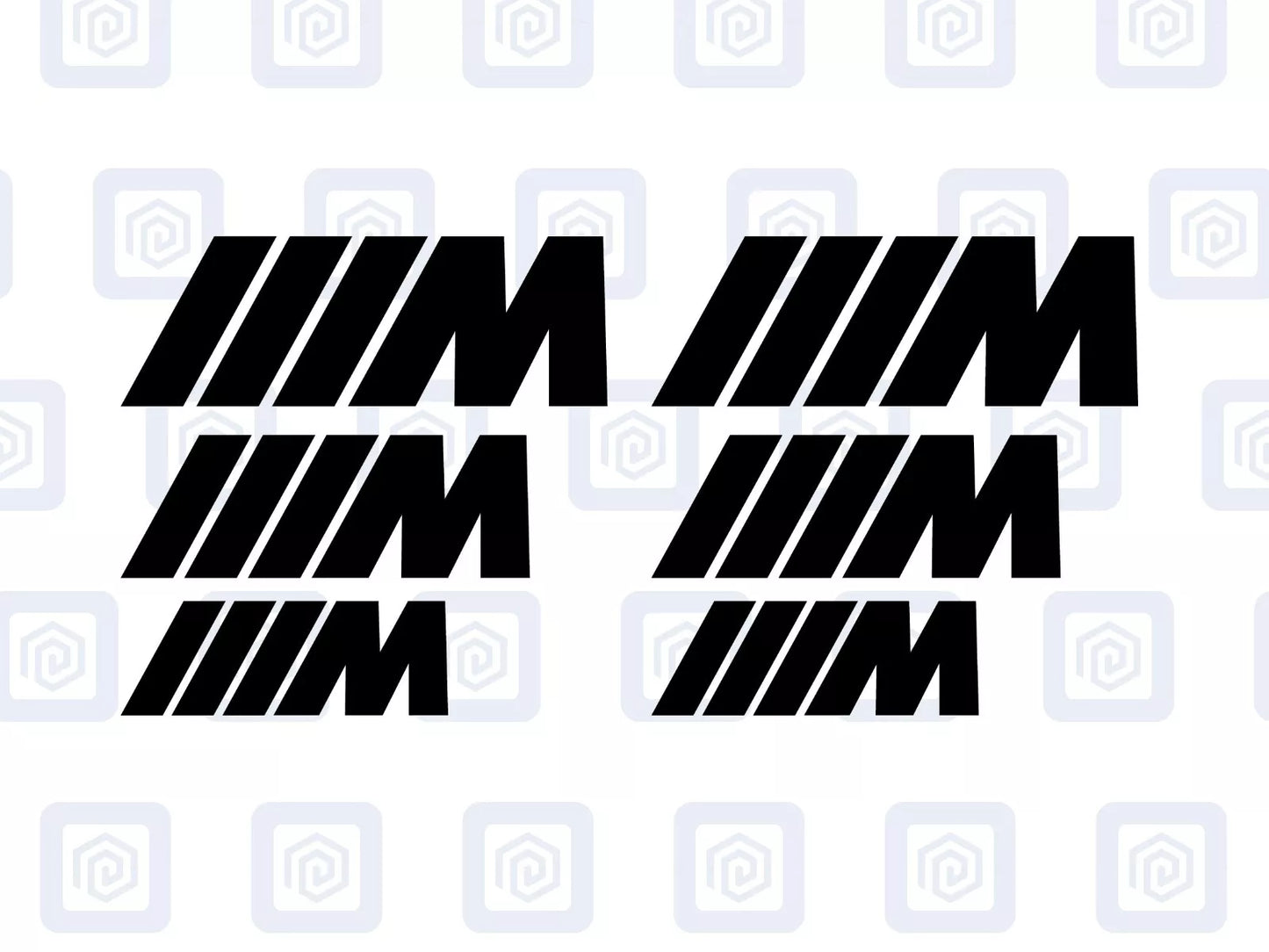 M Sport Brake Caliper Decals Fits BMW 1 2 3 4 5 6 7 Series D sticker (set of 6)