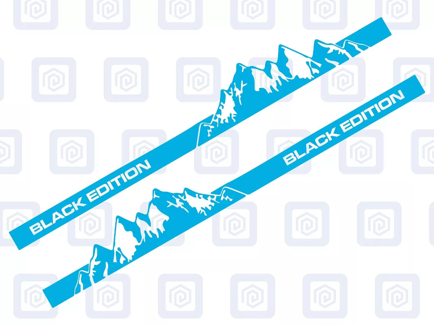 Black Edition Full Side Vinyl Decals For Campervan Motorhome Sticker GraphicOpens