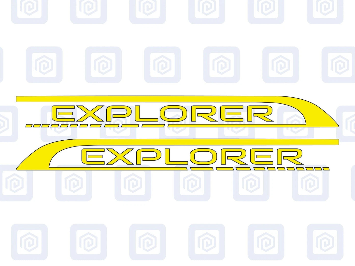 Explorer Side Graphics Vinyl Decal For Camper Van Caravan Motorhome Sticker