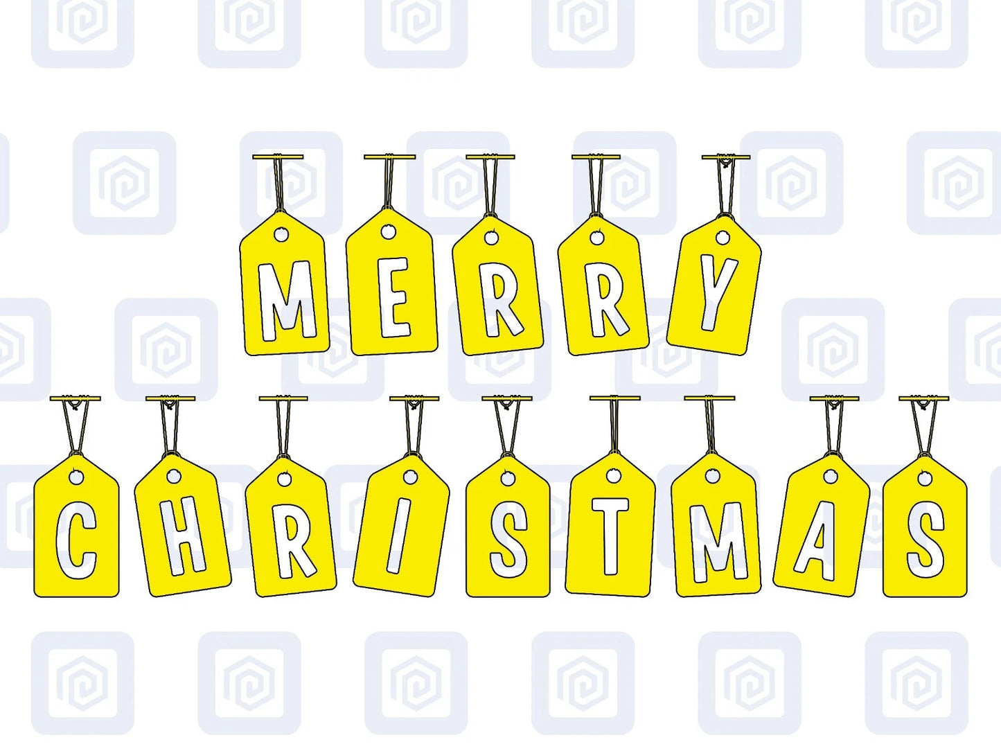 Merry Christmas Tags Letters Sticker Special Wall Art Vinyl Wall Sticker Decal