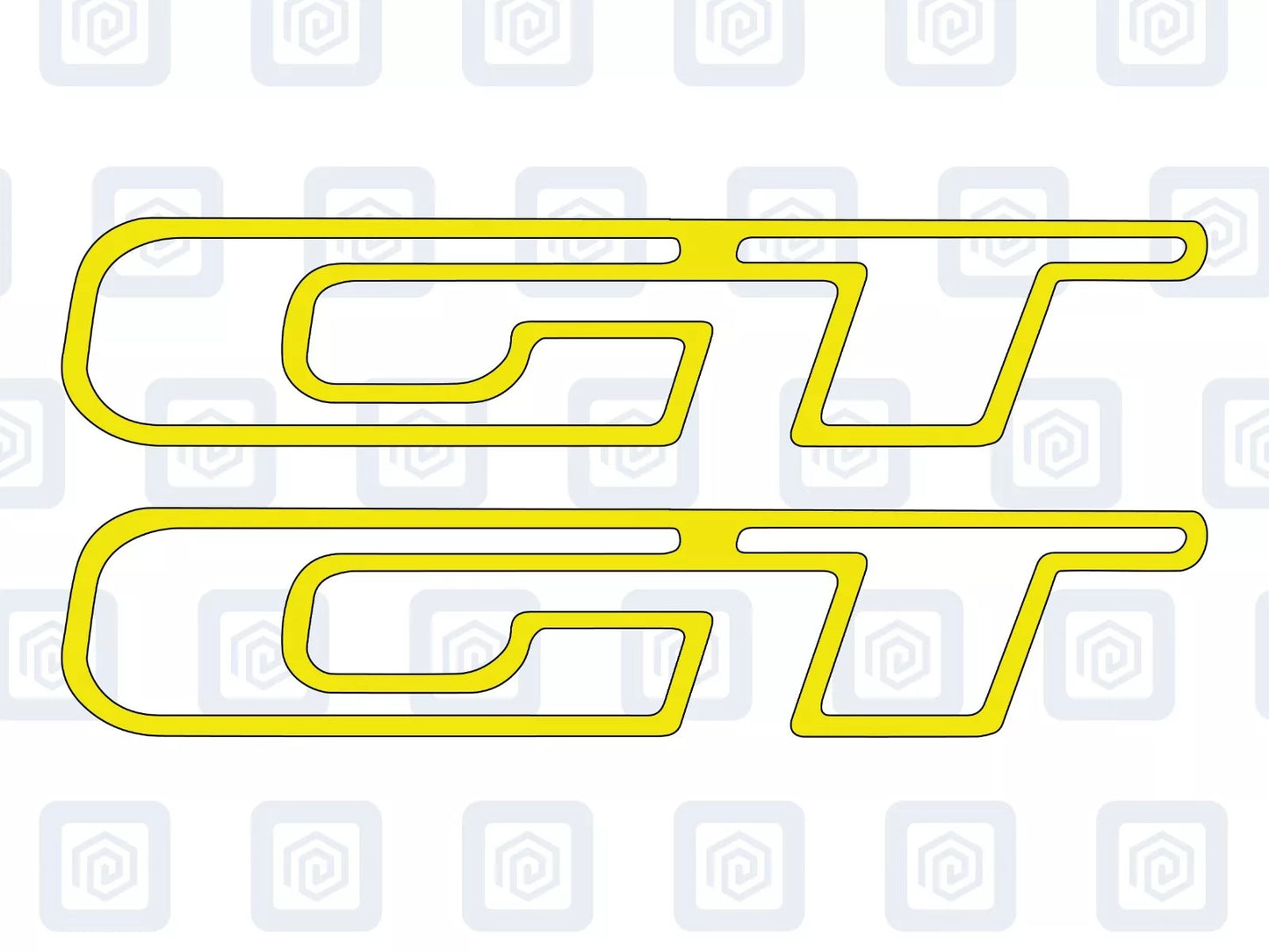 Peugeot GT 207 208 307 308 Sport Vinyl Decal Graphics Pair x 2