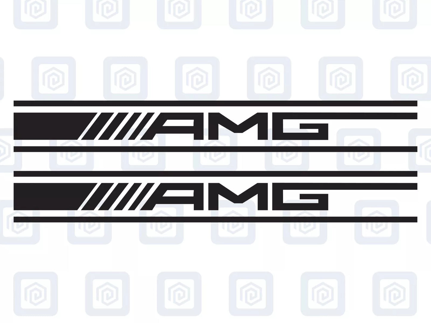 Mercedes A45 Spoiler Style Vinyl Decal Sticker Logo x 2 AMG A B C E S CLASSOpens