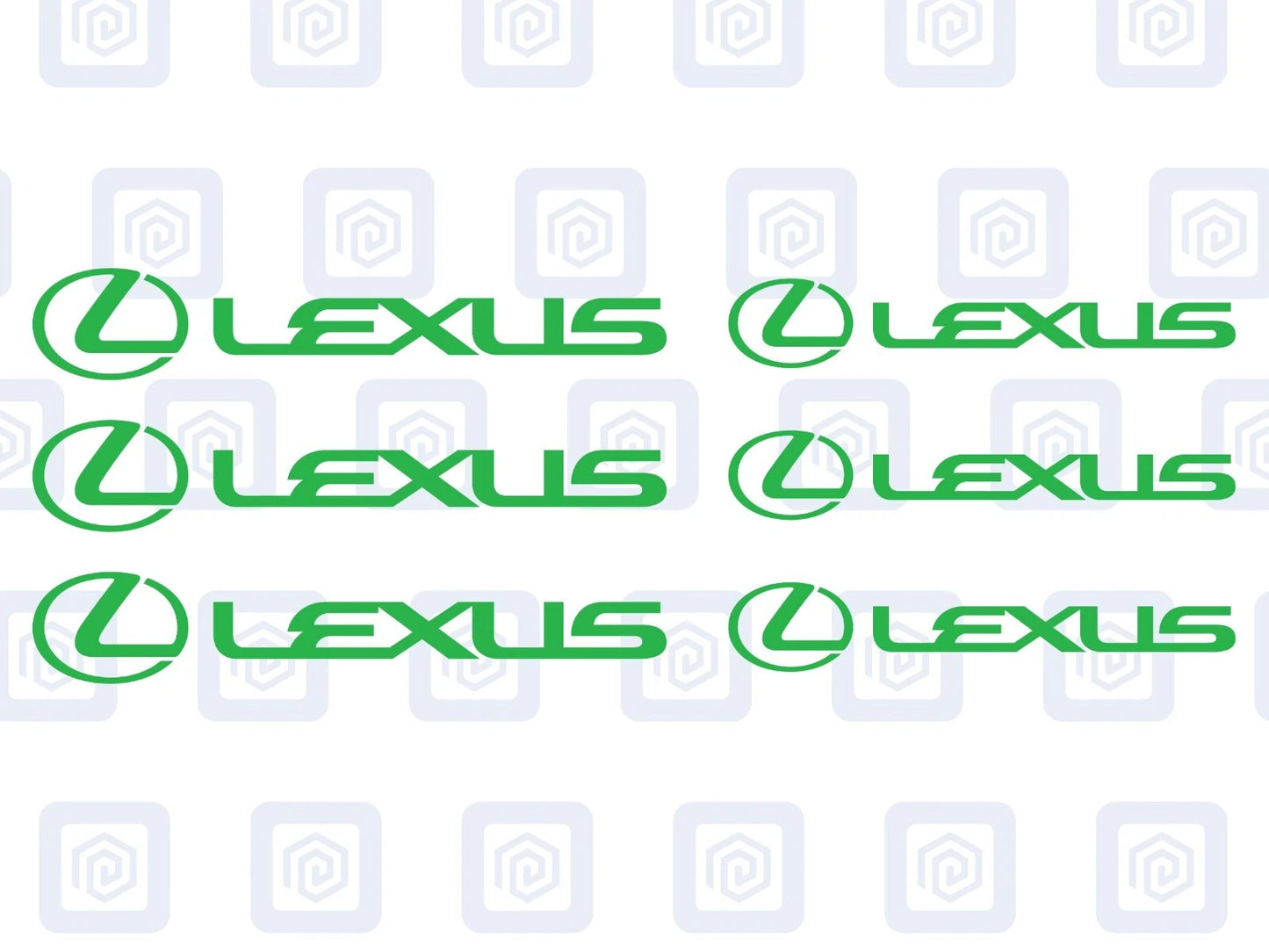 Lexus Brake Caliper Decals Sticker Logos (set of 6) RZ RC ES LS GS IS RX NX GX
