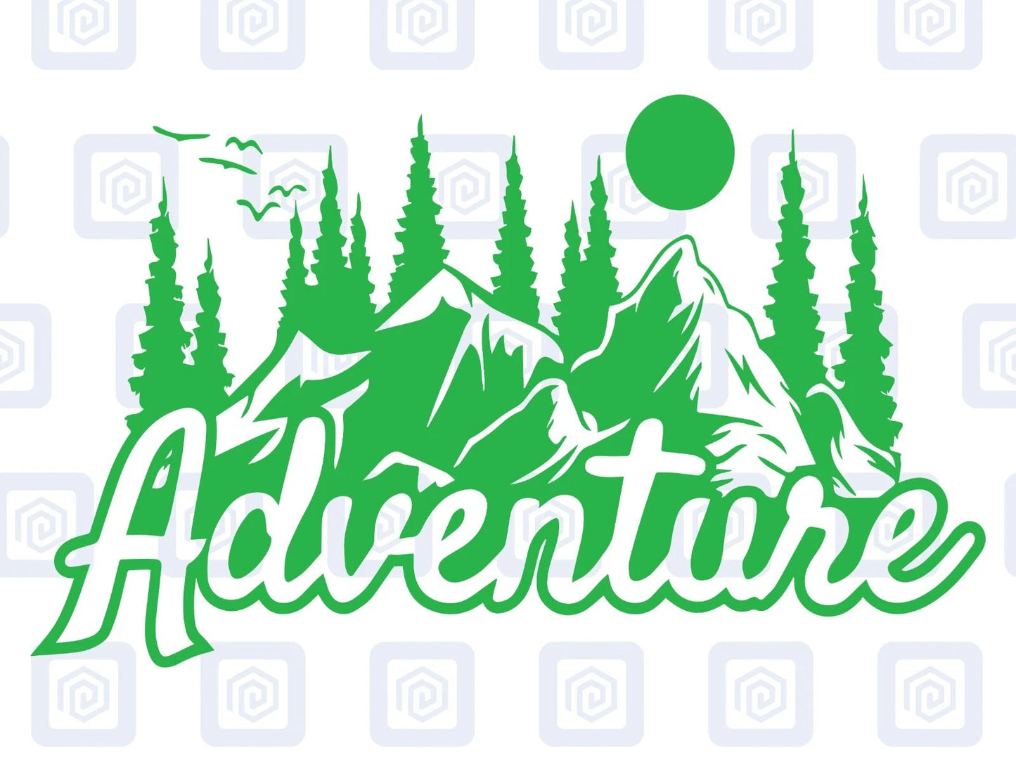 Adventure Mountain Vinyl Decal For Campervan Van Caravan Sticker Graphic Camping