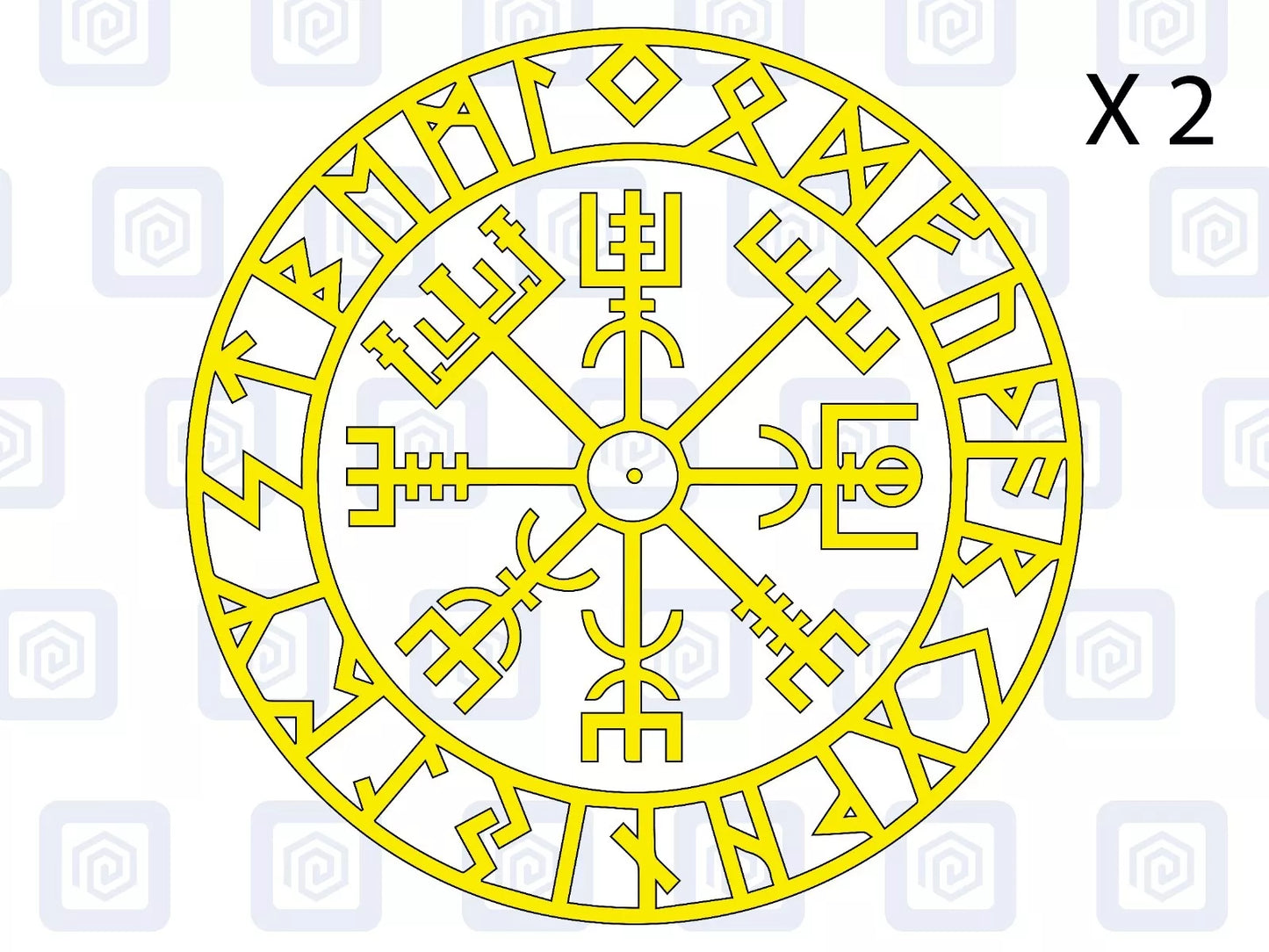 Viking Rune Compass Vinyl Decal For Camper Van Caravan Motorhome Campervan