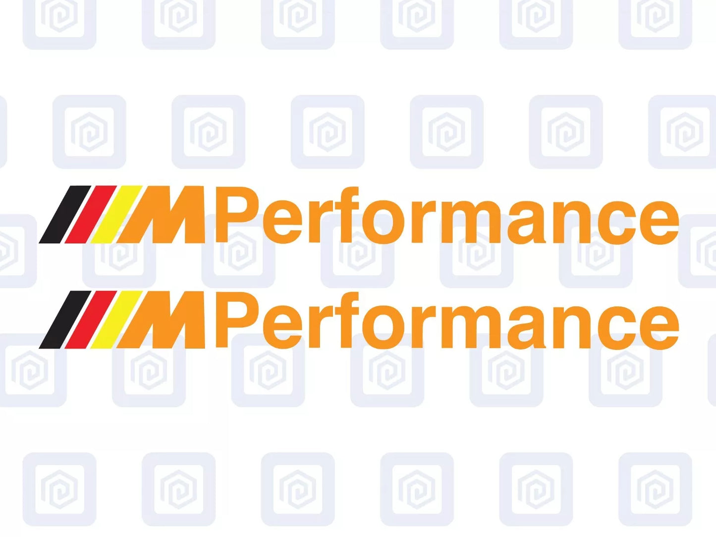 M Performance Sport 4 Colour Mirror Decal Fits BMW Sticker (set of 2)