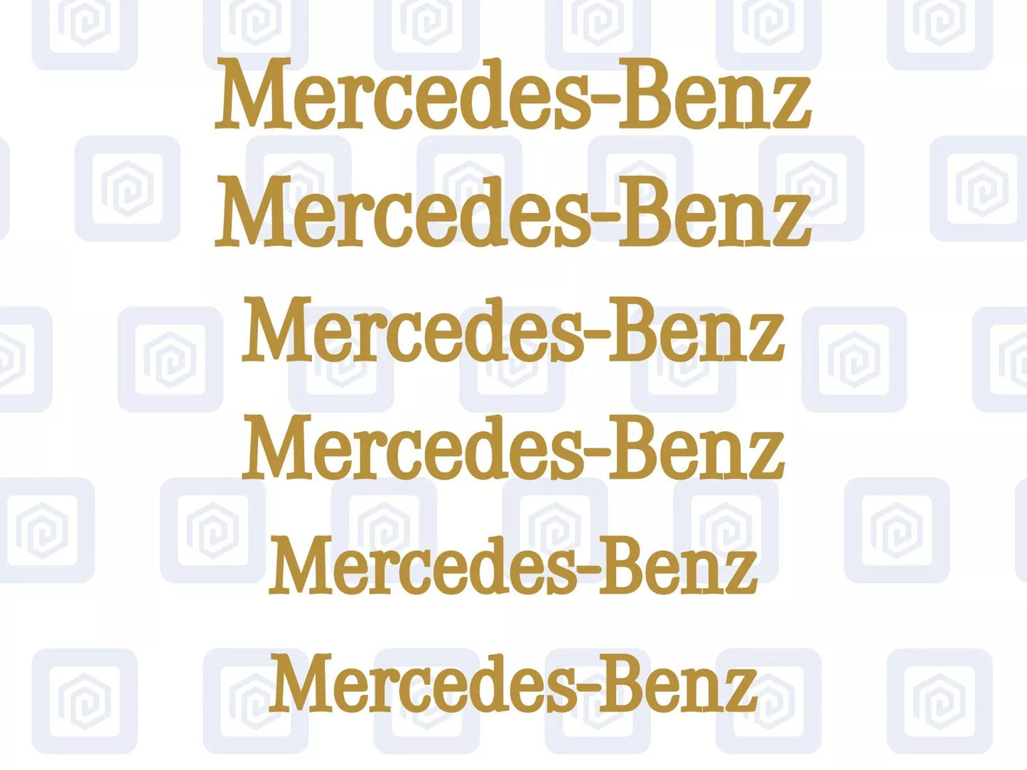 Mercedes Benz Style Brake Caliper Decals Stickers AMG A45 C63 (x 6) Straight