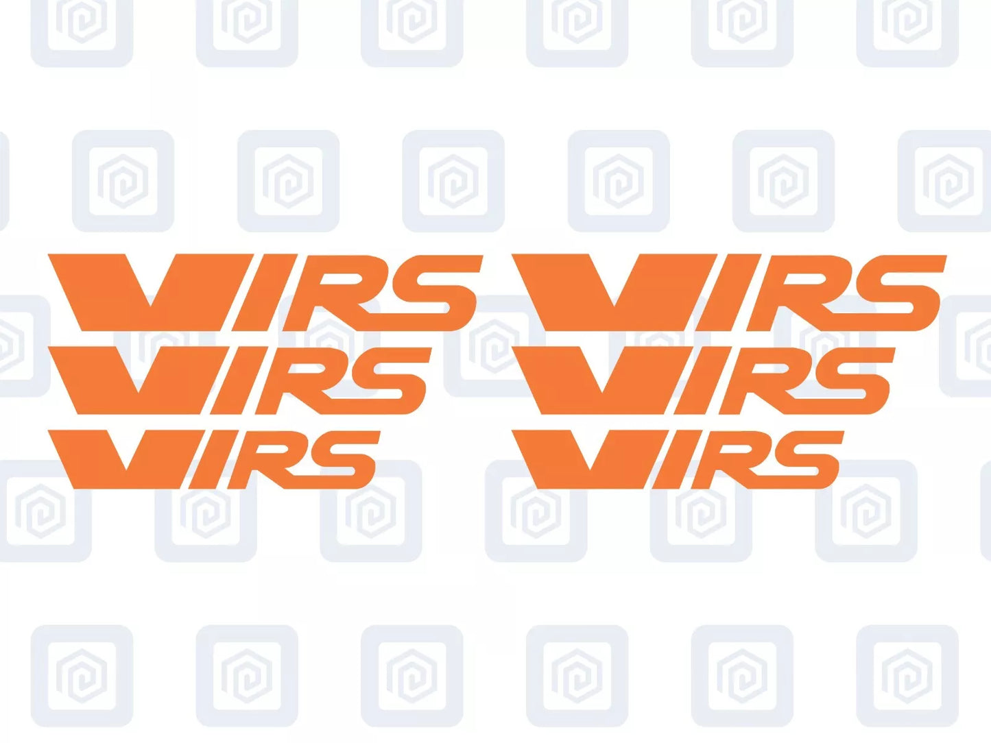 VRS Style Logo Caliper Vinyl Decal Stickers Fits Octavia Fabia Rapid Supurb x 6