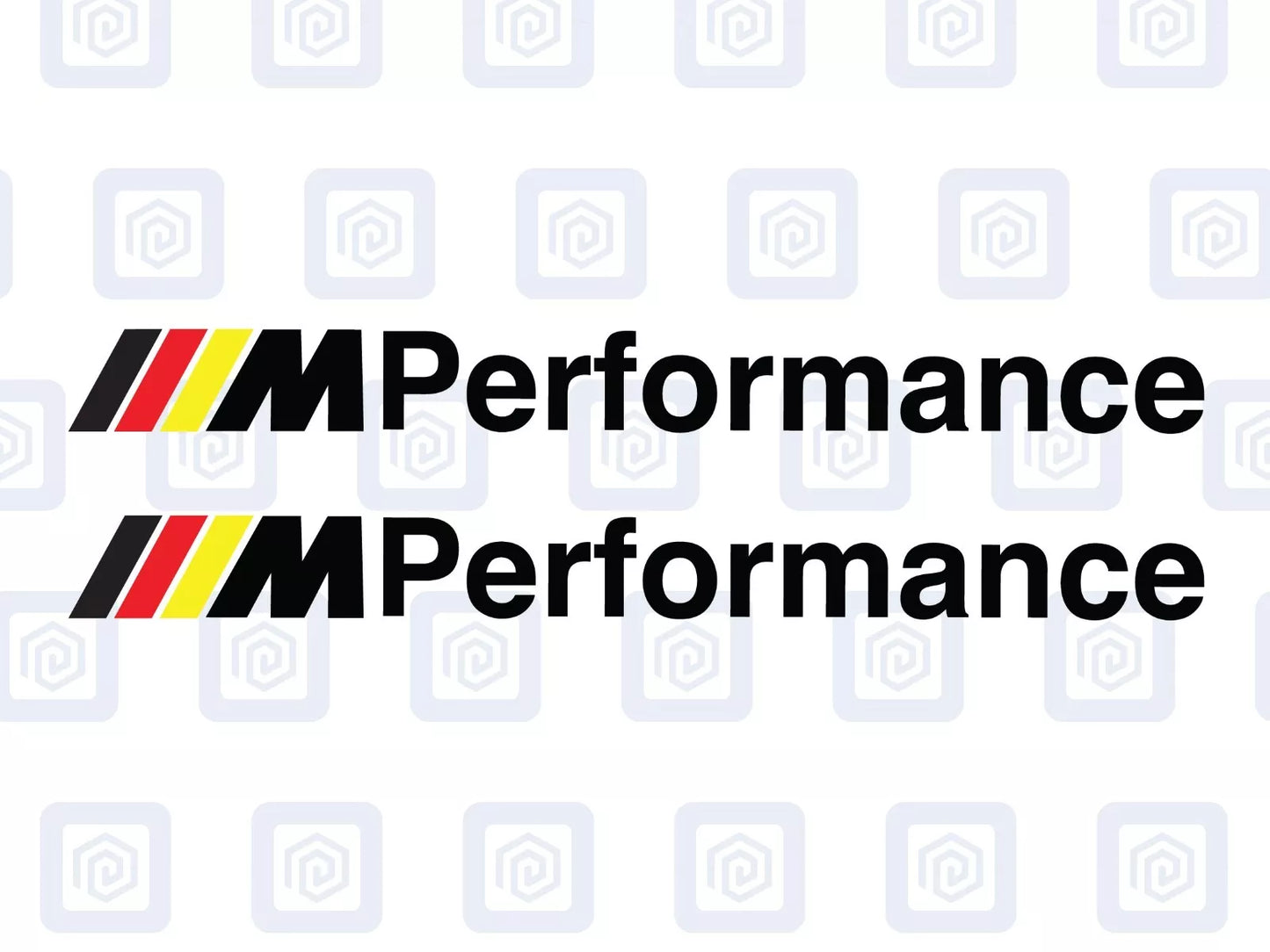 M Performance Sport 4 Colour Mirror Decal Fits BMW Sticker (set of 2)