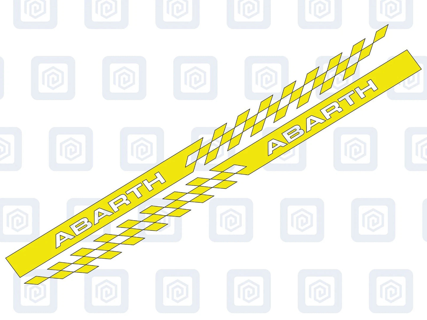 Fiat Abarth 500 595 695 Side Stripe Decal Sticker (Set of 2) Twin Air Sport Pop