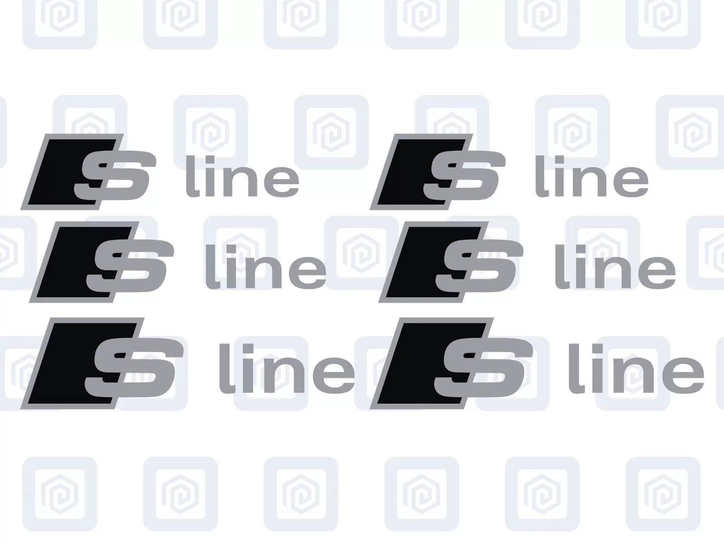 Audi S Line Brake Caliper Decals Fits A1 A3 A4 A5 A6 A7 TT sticker (set of 6)