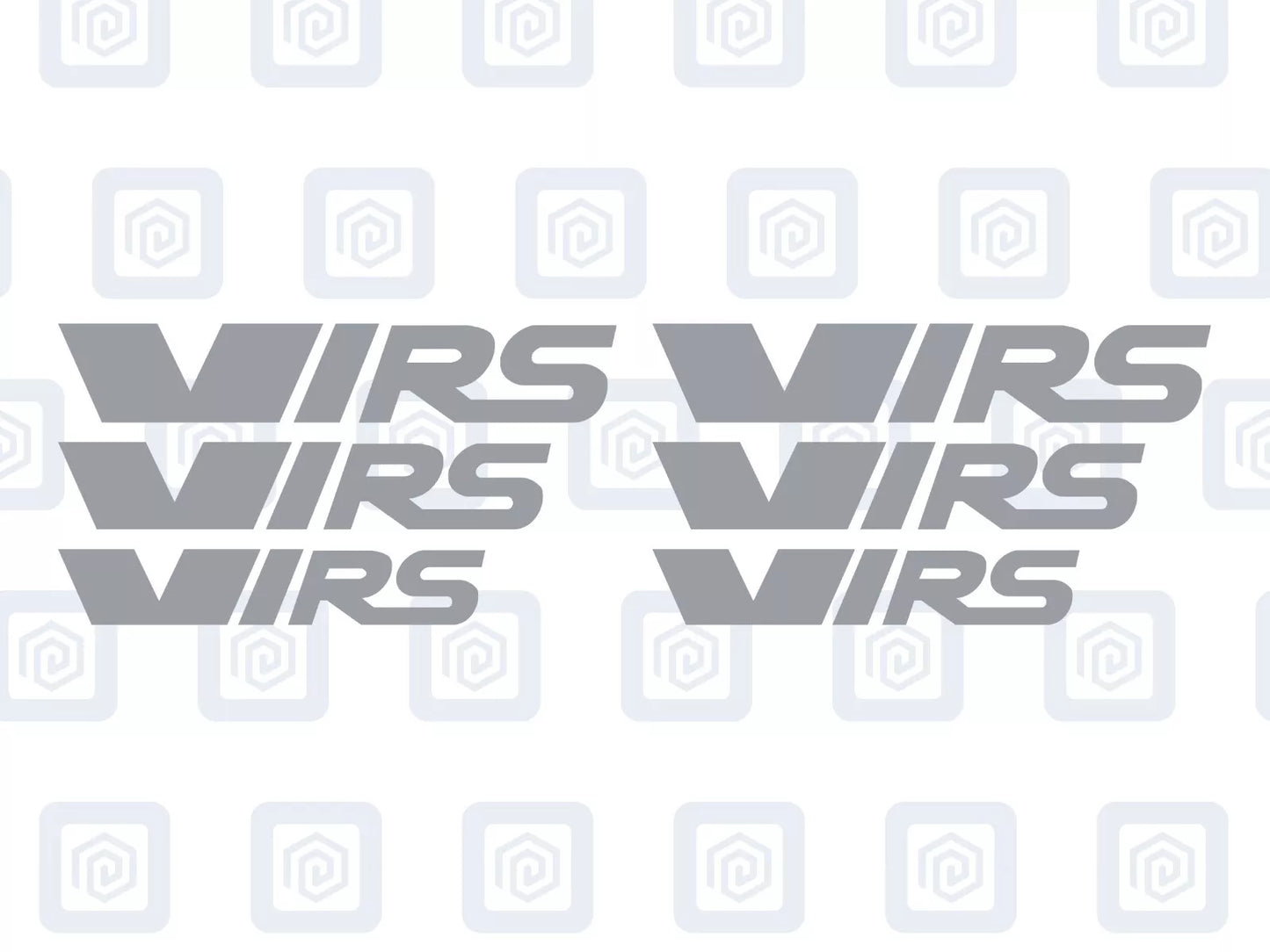 VRS Style Logo Caliper Vinyl Decal Stickers Fits Octavia Fabia Rapid Supurb x 6