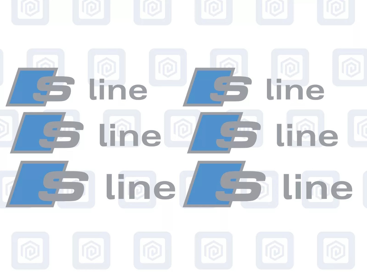 Audi S Line Brake Caliper Decals Fits A1 A3 A4 A5 A6 A7 TT sticker (set of 6)