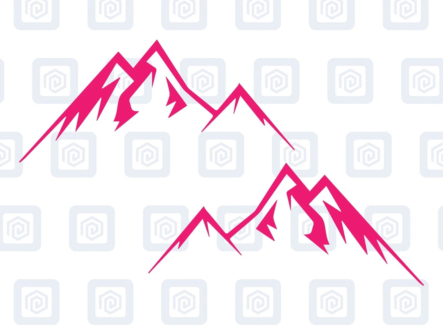 LARGE Mountain Vinyl Decals For Camper Van Caravan Sticker Graphic Pair x2