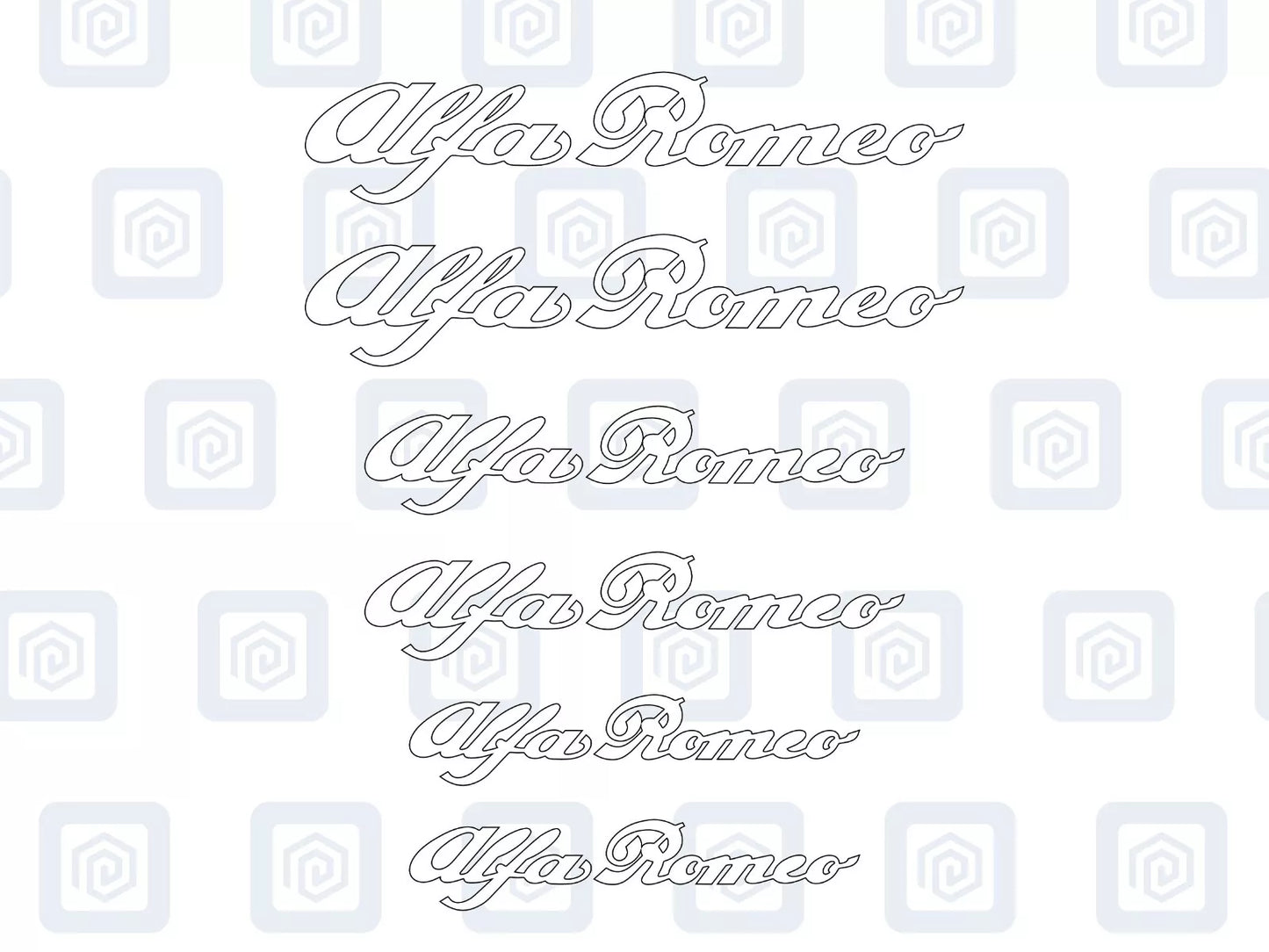 Alfa Romeo 6x Brake Caliper Decal Stickers Mito Giulia Stelvio Tonale High Temp