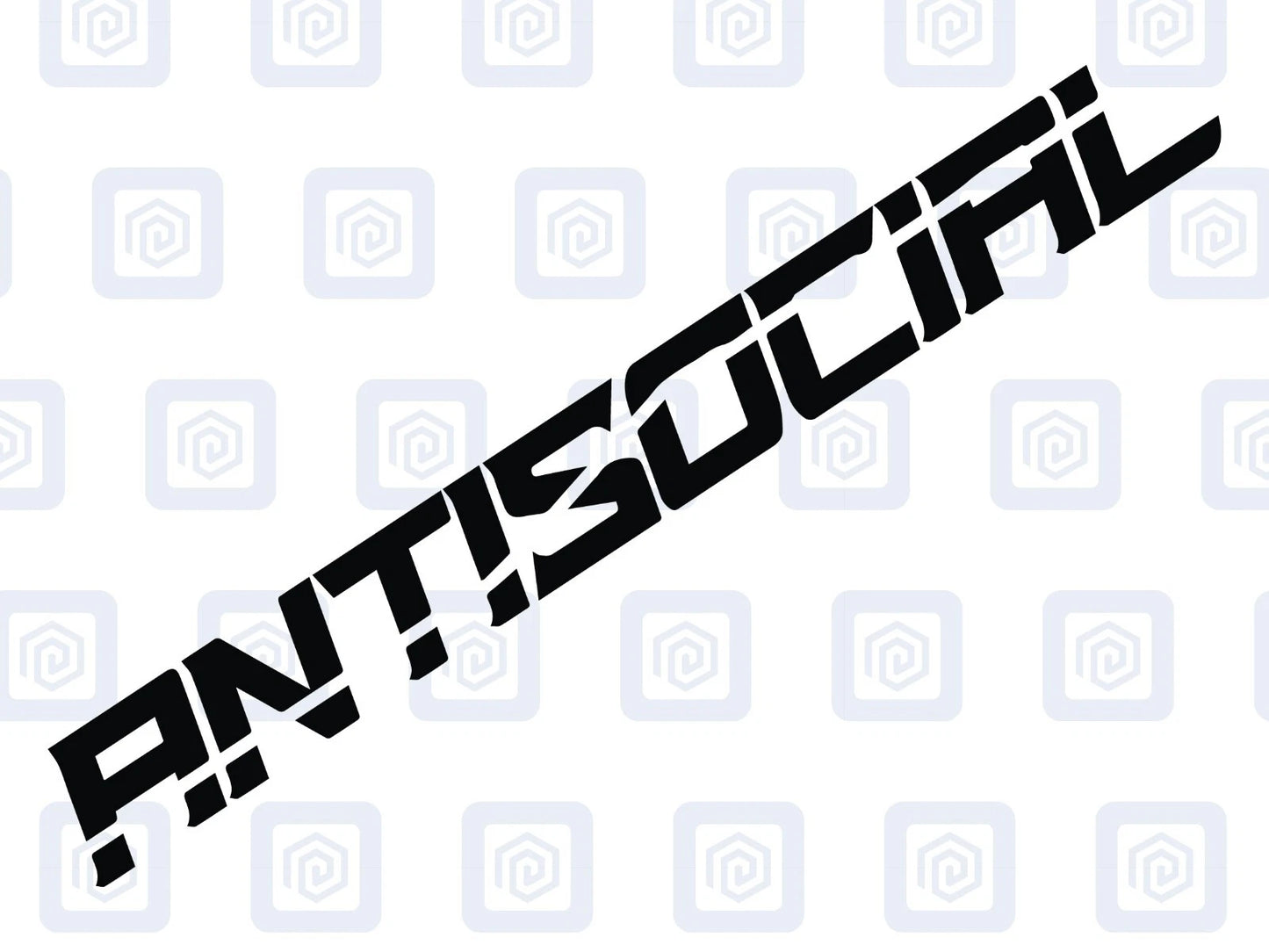 Antisocial Sticker JDM DUB Euro Stance VAG Window Vinyl Decal Graphic