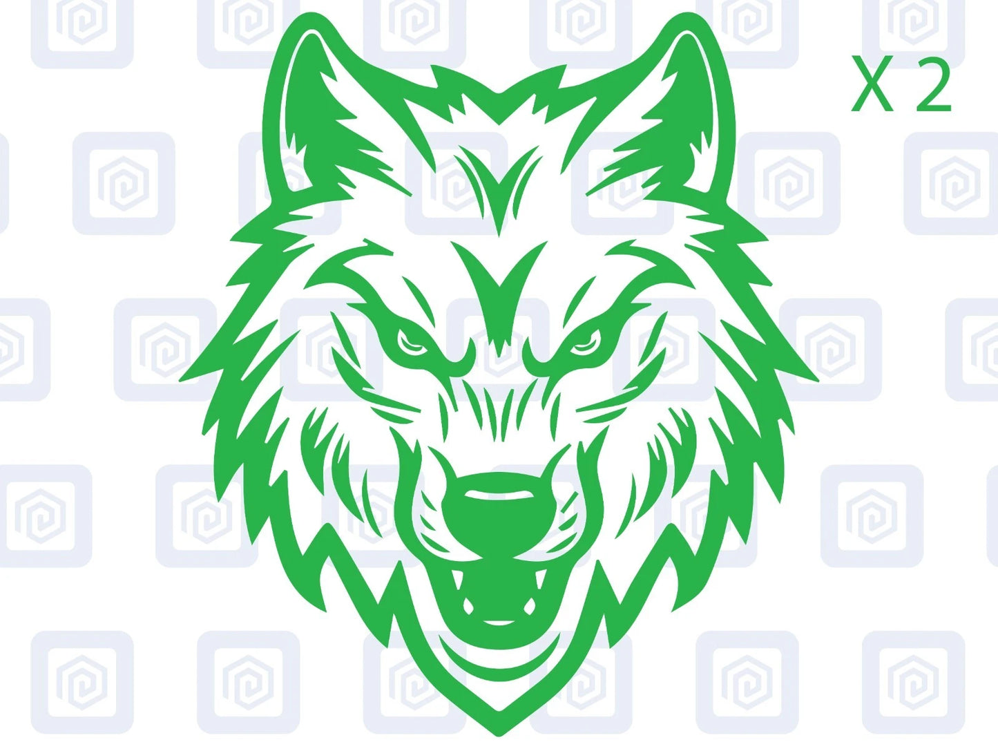 Wolf Head Vinyl Decals For Campervan Motorhome Caravan Sticker Graphic
