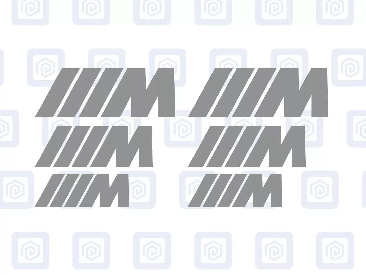 M Sport Single Colour Brake Caliper Decals Fits BMW sticker logos (set of 6)
