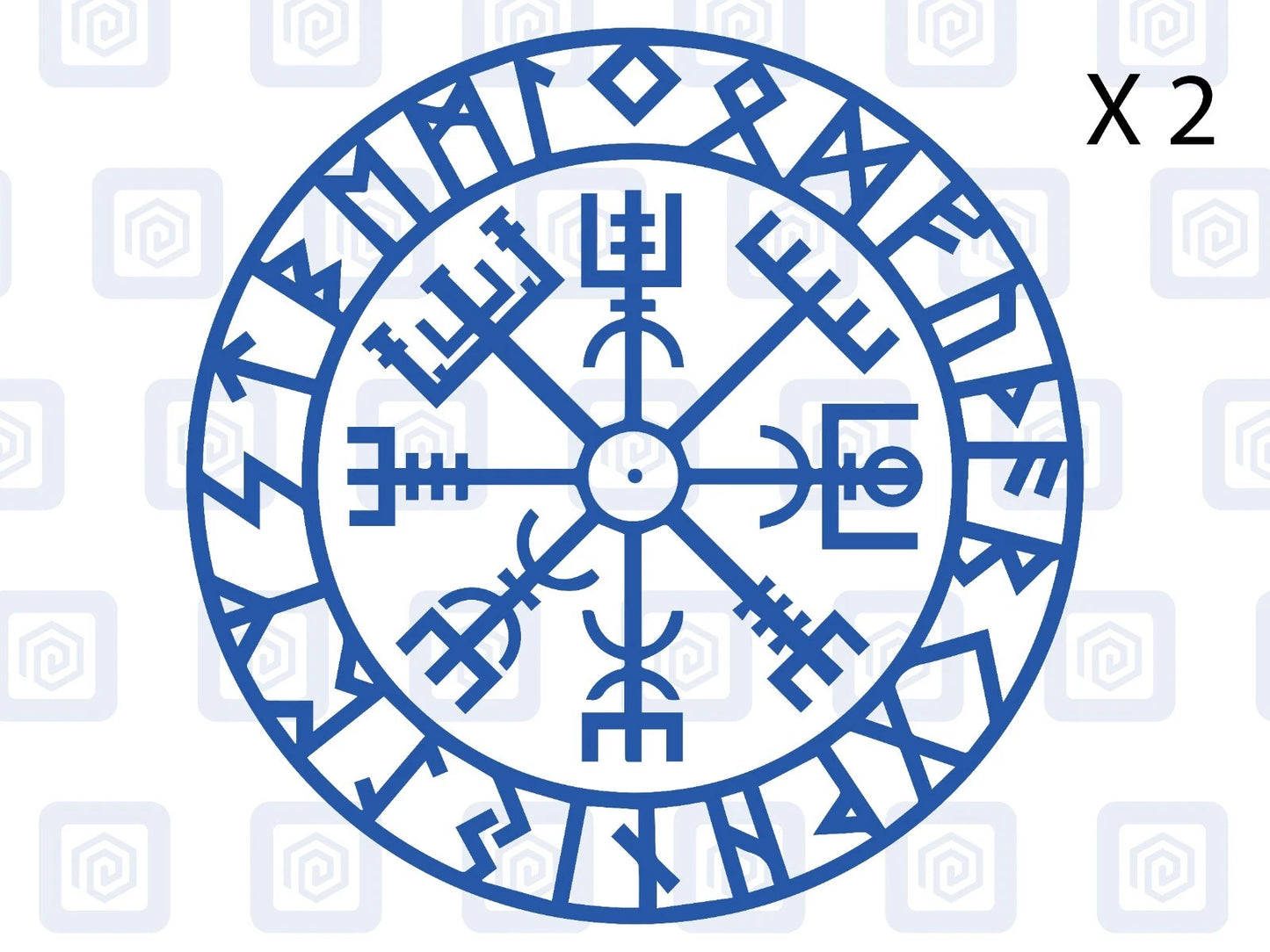 Viking Rune Compass Vinyl Decal For Camper Van Caravan Motorhome Campervan