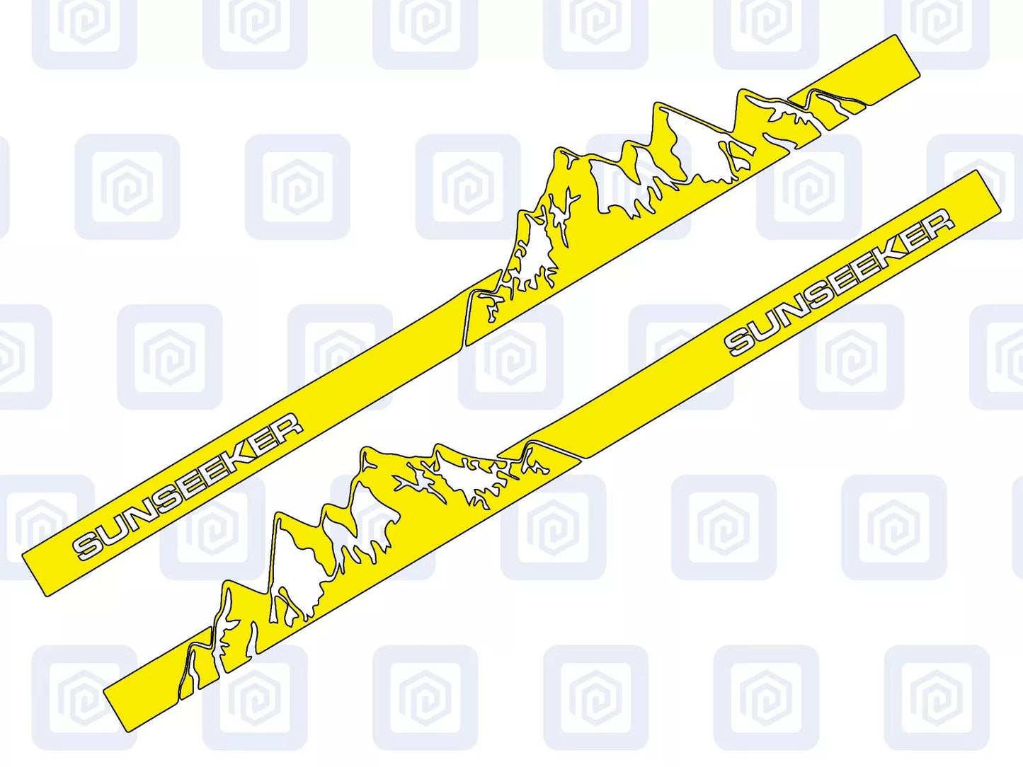Sun Seeker Full Side Vinyl Decals For Campervan Motorhome Sticker Graphic